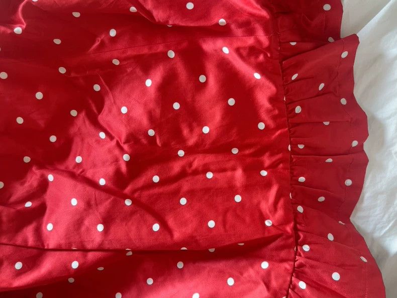 Comme des Garcons Comme Des Garcons size S Red satin polka-dot skirt Size 24" / US 00 / IT 34 - 6 Thumbnail