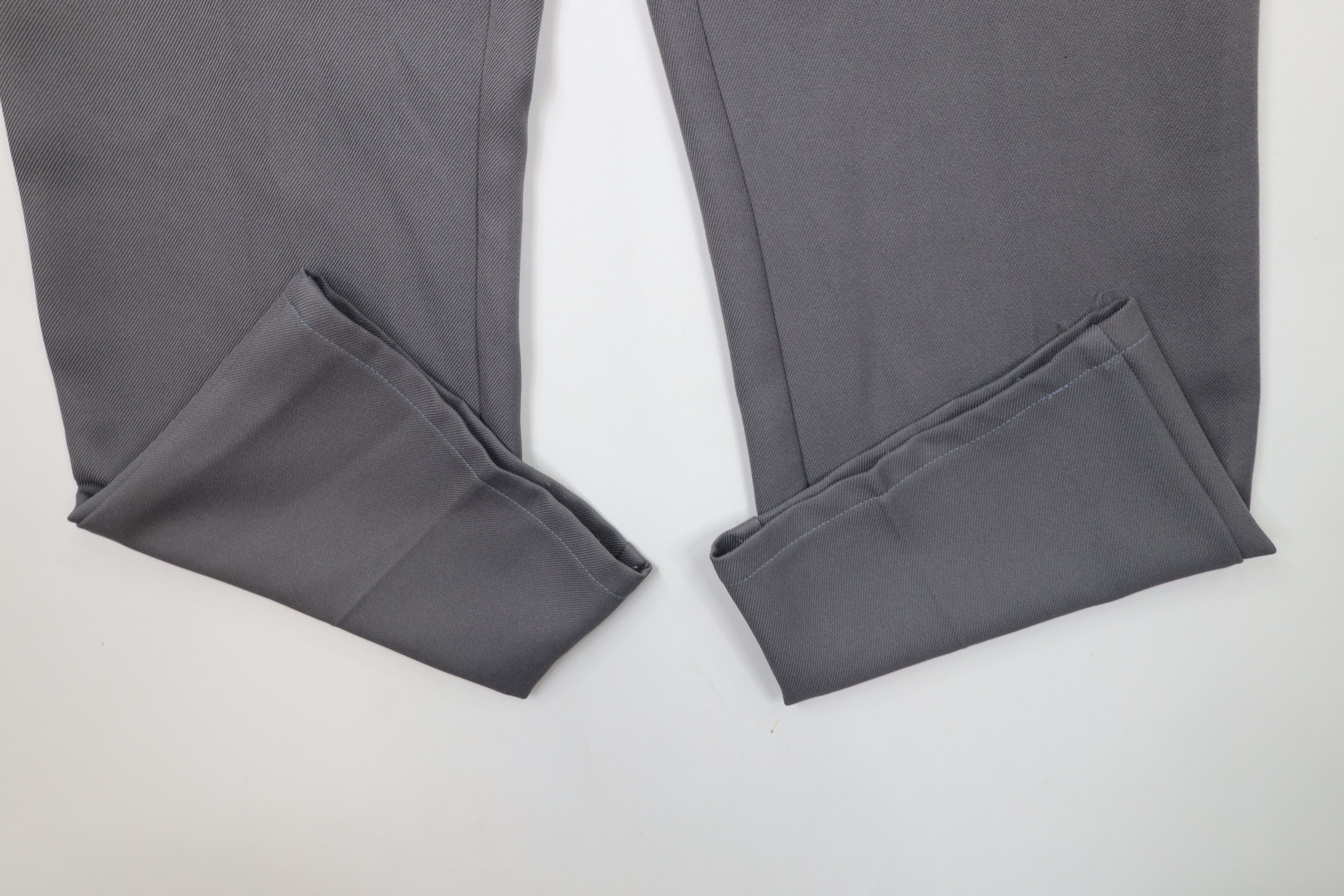 Vintage Vintage 90s Streetwear Knit Flared Wide Leg Chino Pants Gray Size US 34 / EU 50 - 5 Thumbnail