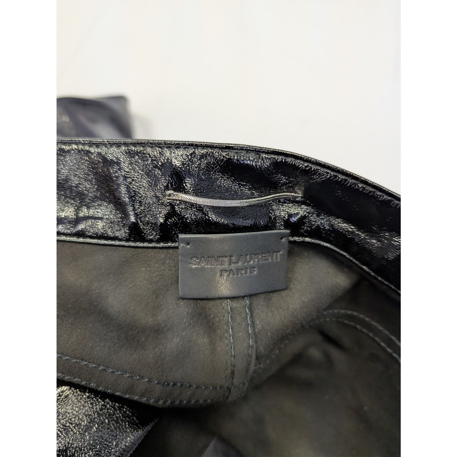 Saint Laurent Paris o1rshd1 Skinny 5 Pocket Med Venice Shiny Lacquered Pants Size US 32 / EU 48 - 18 Thumbnail