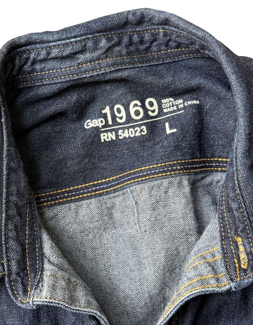 Gap Gap 1969 Large Denim Casual Shirt Size US L / EU 52-54 / 3 - 3 Thumbnail