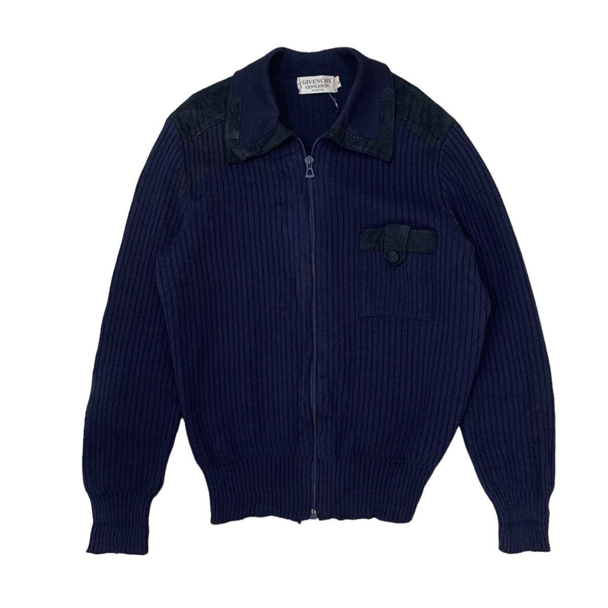 Givenchy 🔥Vintage Givenchy Wool Knit Zipper Jacket Size US S / EU 44-46 / 1 - 1 Thumbnail