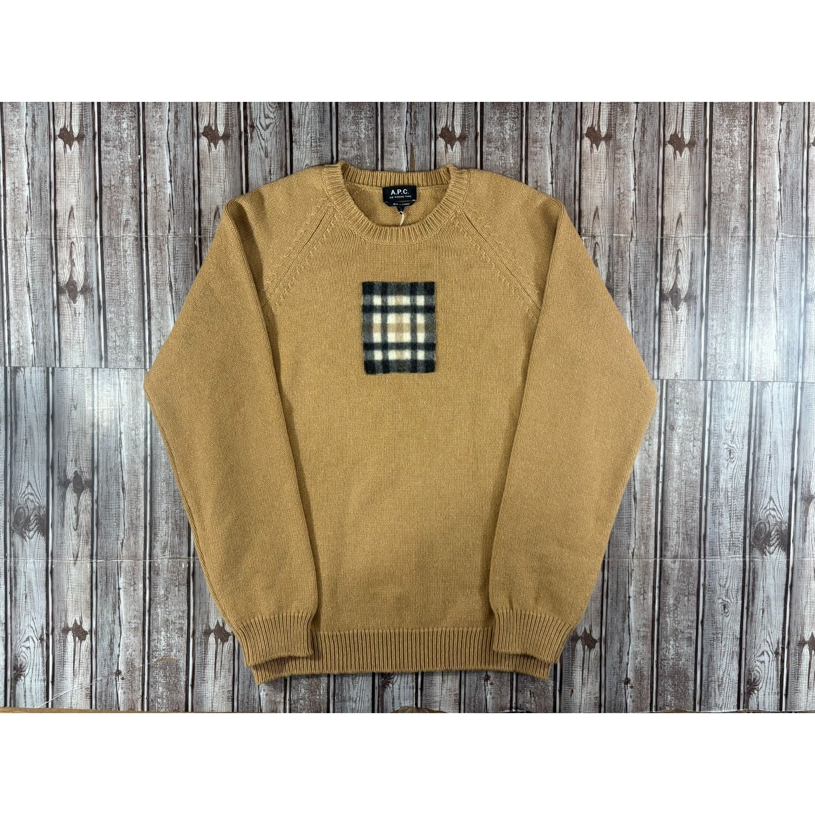 A.P.C. A.P.C 100% Lambswool Crew Neck Pullover sweater sz 2XL color Size US XXL / EU 58 / 5 - 1 Thumbnail