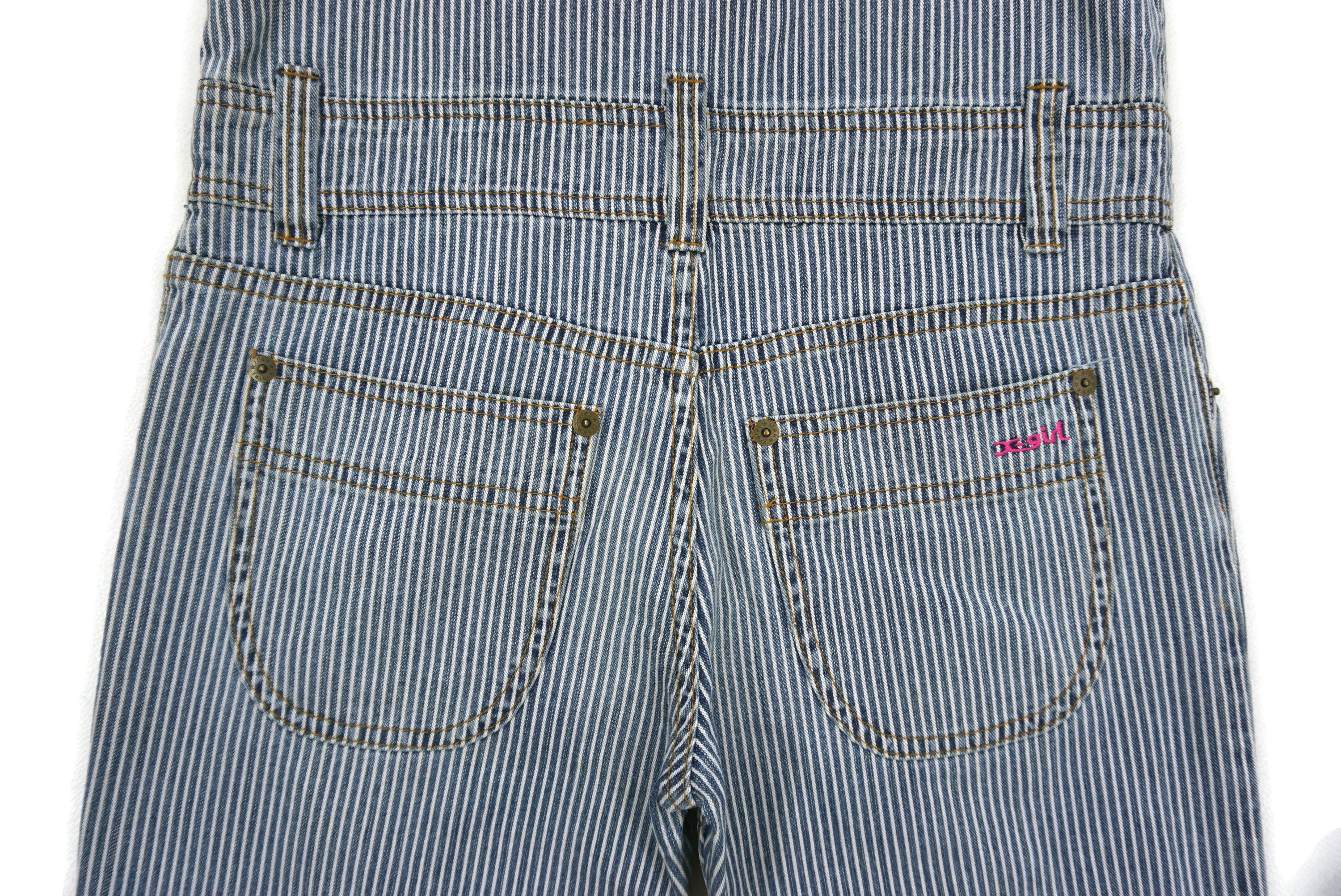 Japanese Brand X-girl Jeans Size W34xL30.5 Hickory Overalls Workwear Size 26" / US 2 / IT 38 - 9 Thumbnail