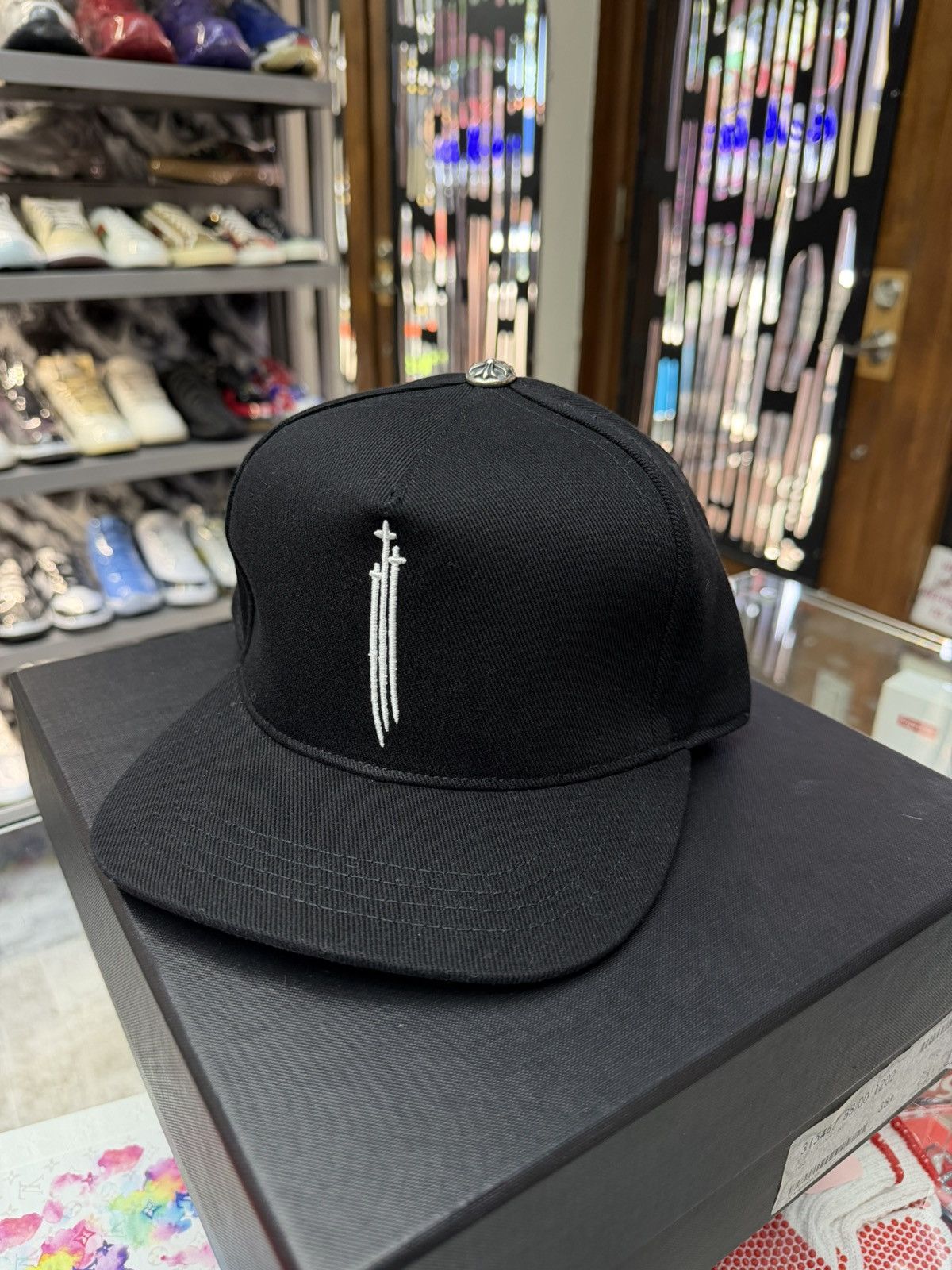 Chrome Hearts Chrome Heart RS3 Baseball Hat Size ONE SIZE - 1 Thumbnail