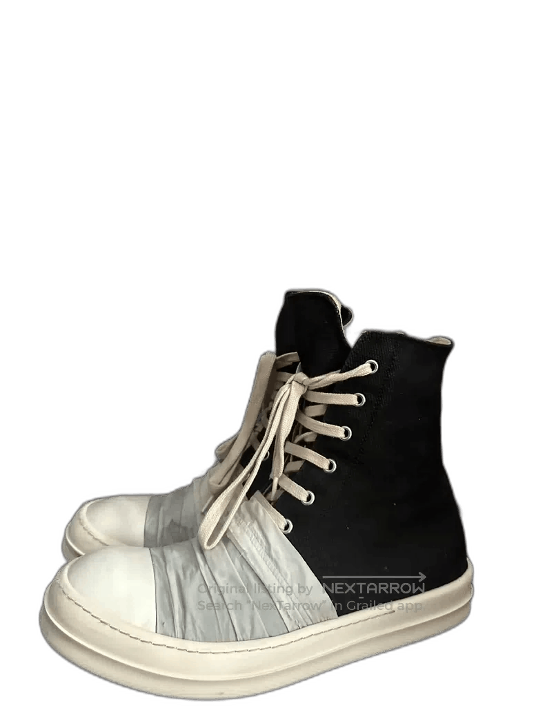 Rick Owens Rick Owens White Strapped High-Top Sneakers. Size US 9 / EU 42 - 1 Thumbnail