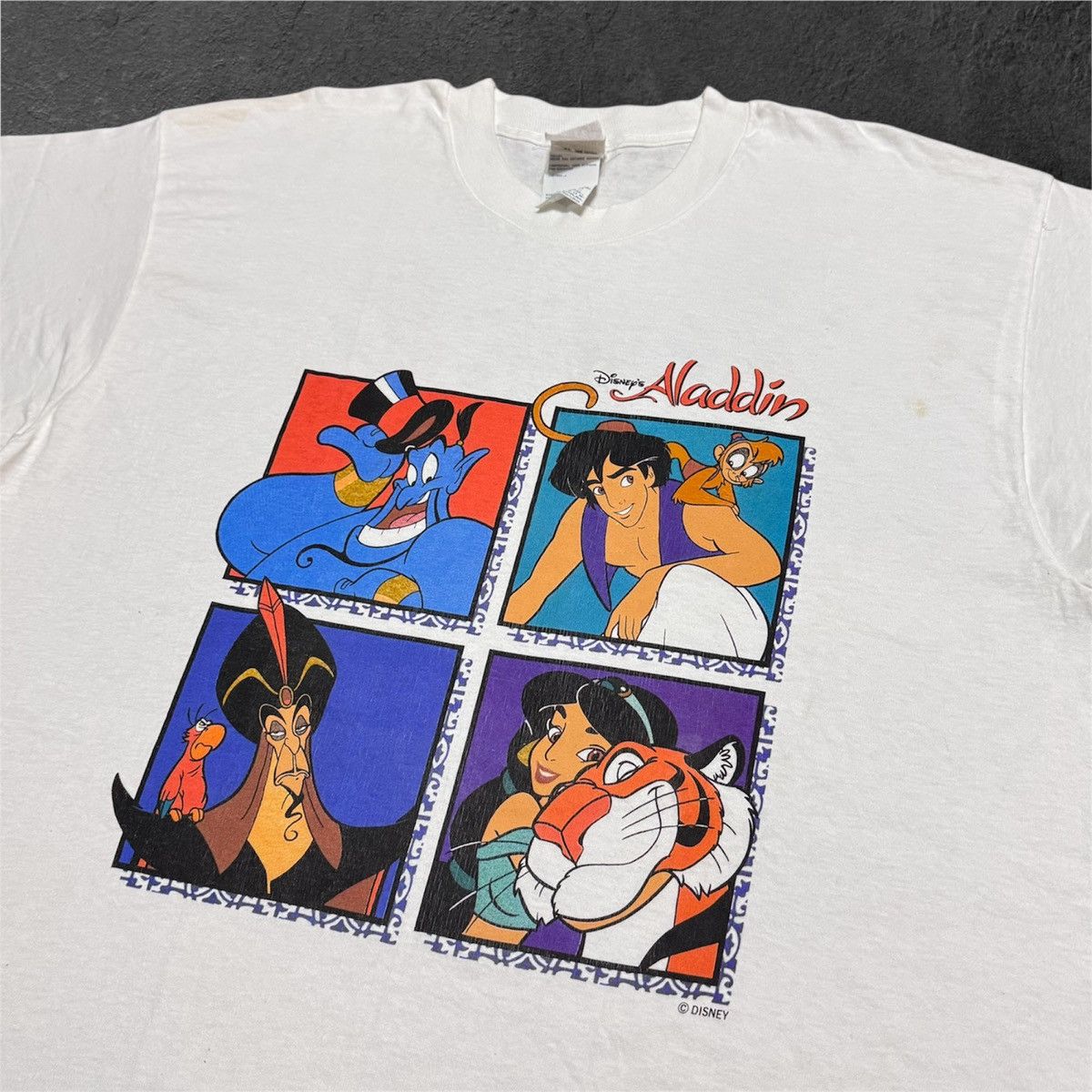 Vintage Vintage 90s Deadstock Disney Aladdin World on Ice tees Size US XL / EU 56 / 4 - 3 Thumbnail
