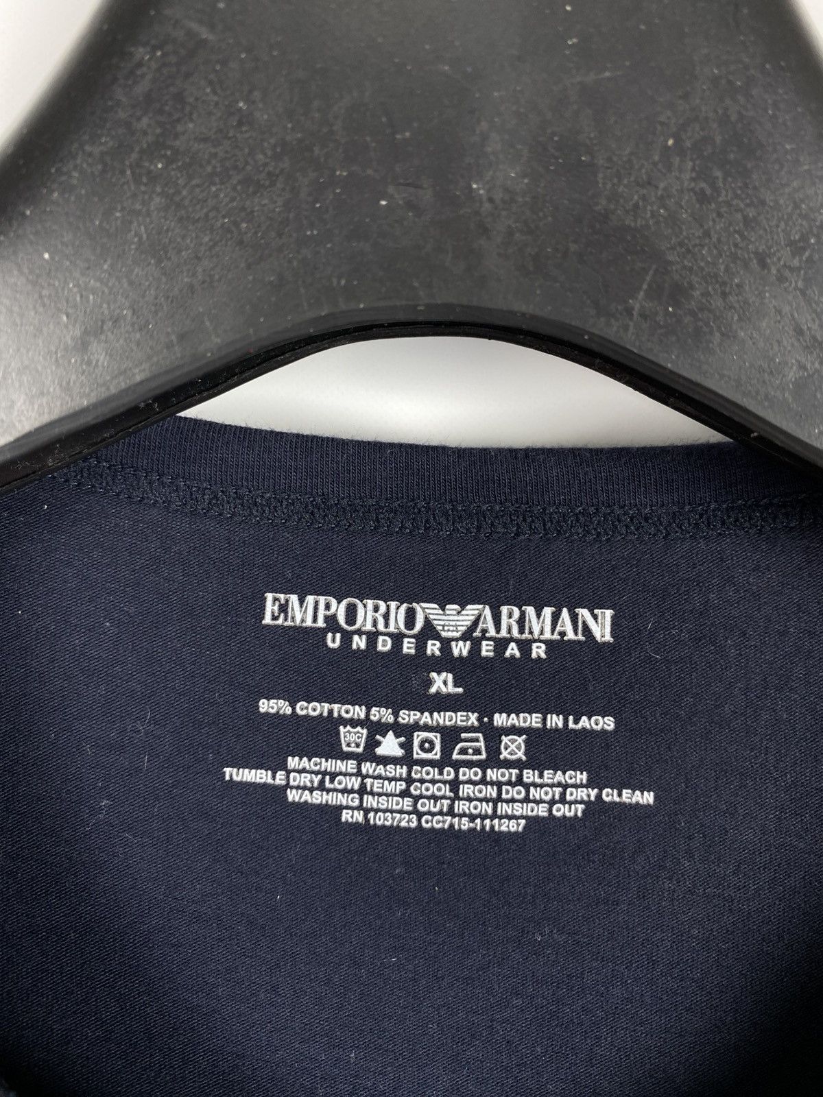 Emporio Armani Emporio Armani Short Sleeve T-Shirt Athletic Tee Men size XL Size US XL / EU 56 / 4 - 3 Thumbnail