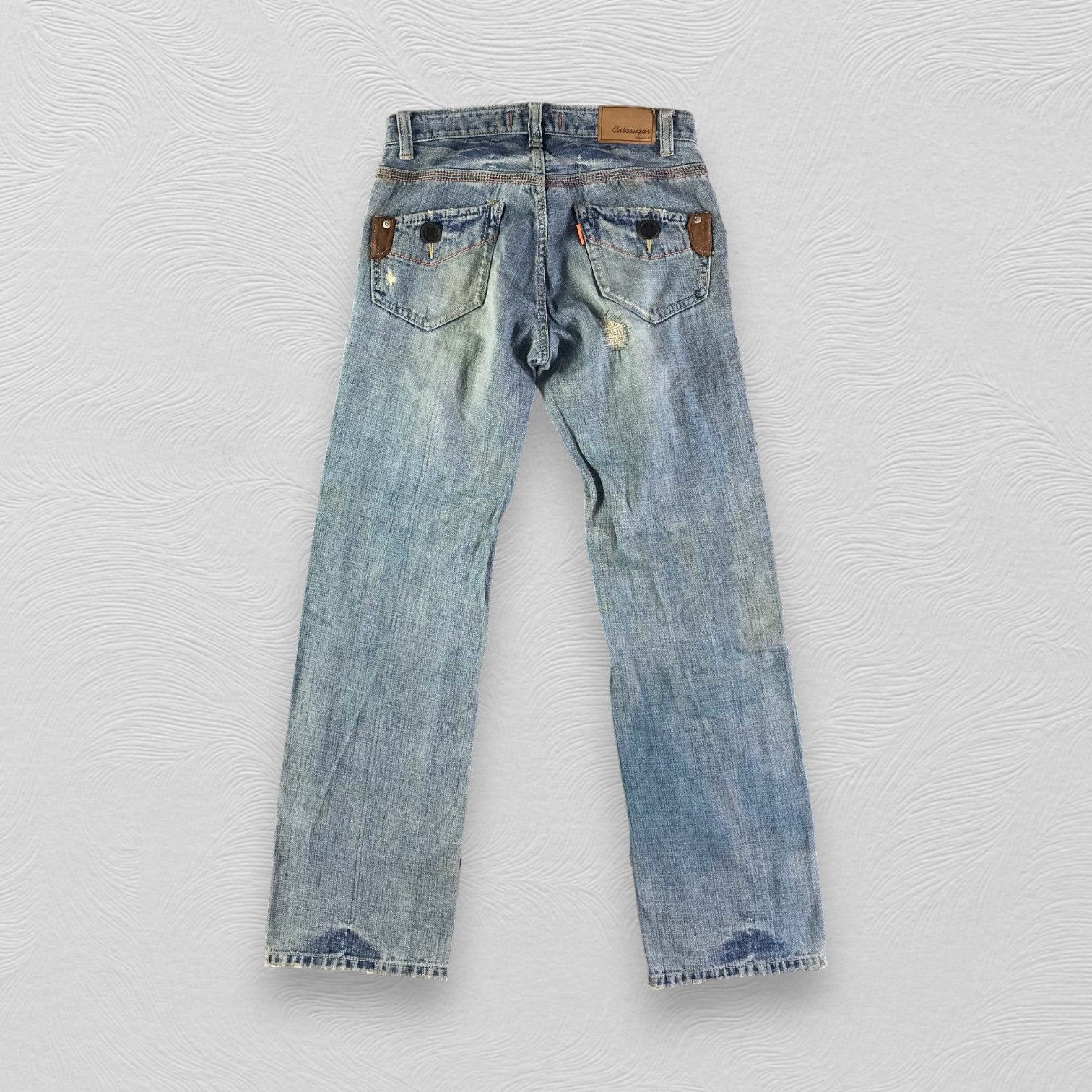 Japanese Brand Vintage Japanese Cube Sugar Jeans Faded Blue Denim KJ2508 Size US 28 / EU 44 - 2 Thumbnail