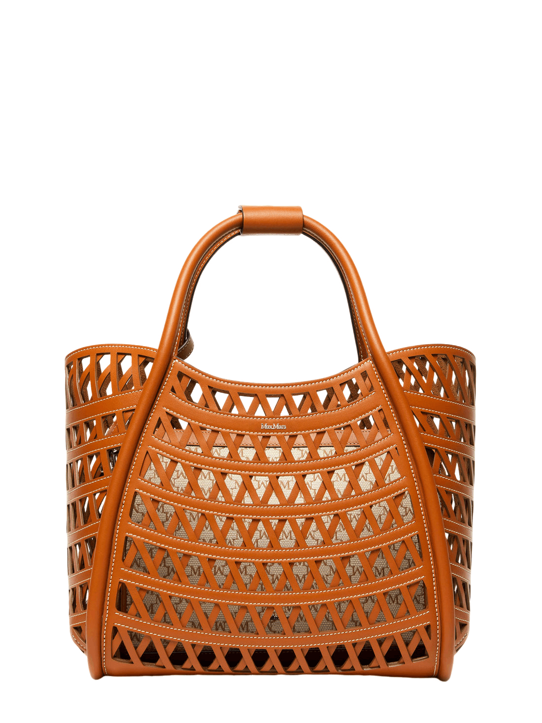 Max Mara MAX MARA Marine Small Brown Leather Tote Bag New Size ONE SIZE - 1 Thumbnail