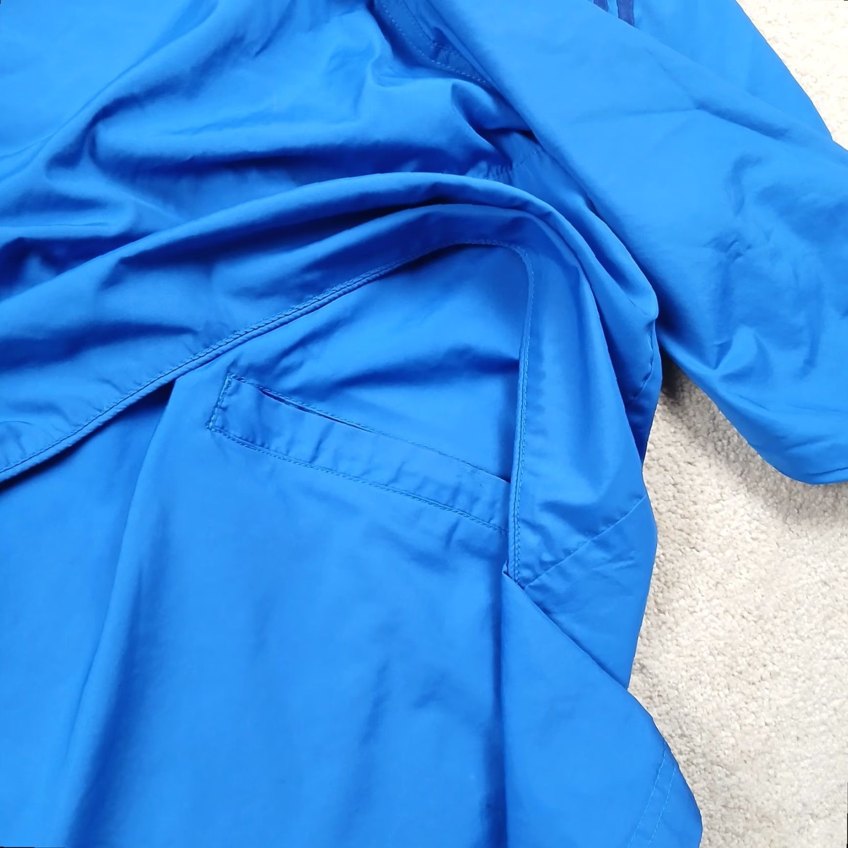 Adidas VINTAGE adidas Anorak Windbreaker Jacket Mens XL Blue Y2K Three Stripes Size US XL / EU 56 / 4 - 5 Thumbnail