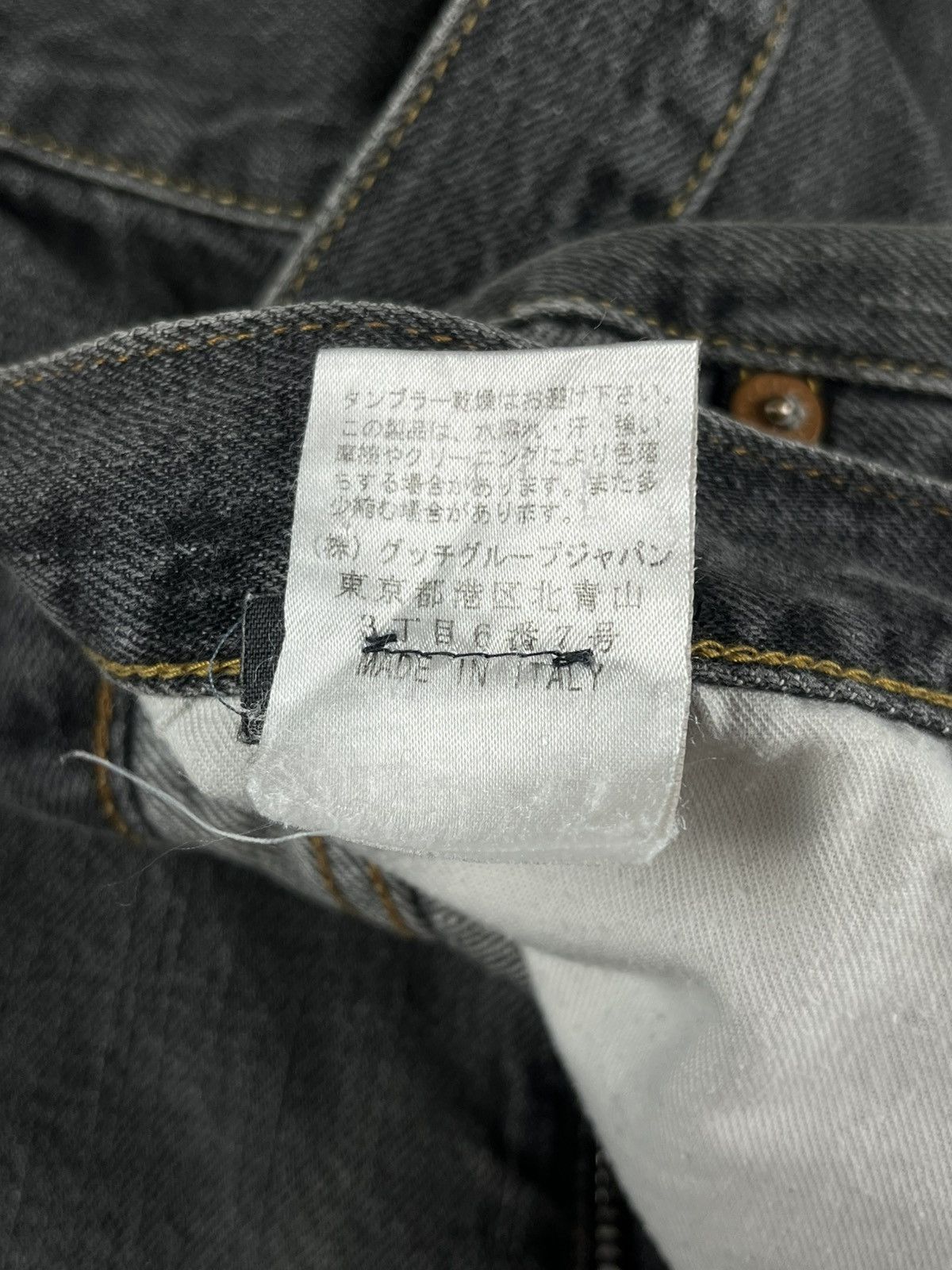 Gucci Gucci Tom Ford Vintage Gray Raw Hem Bootcut Denim Jeans Size US 36 / EU 52 - 12 Thumbnail