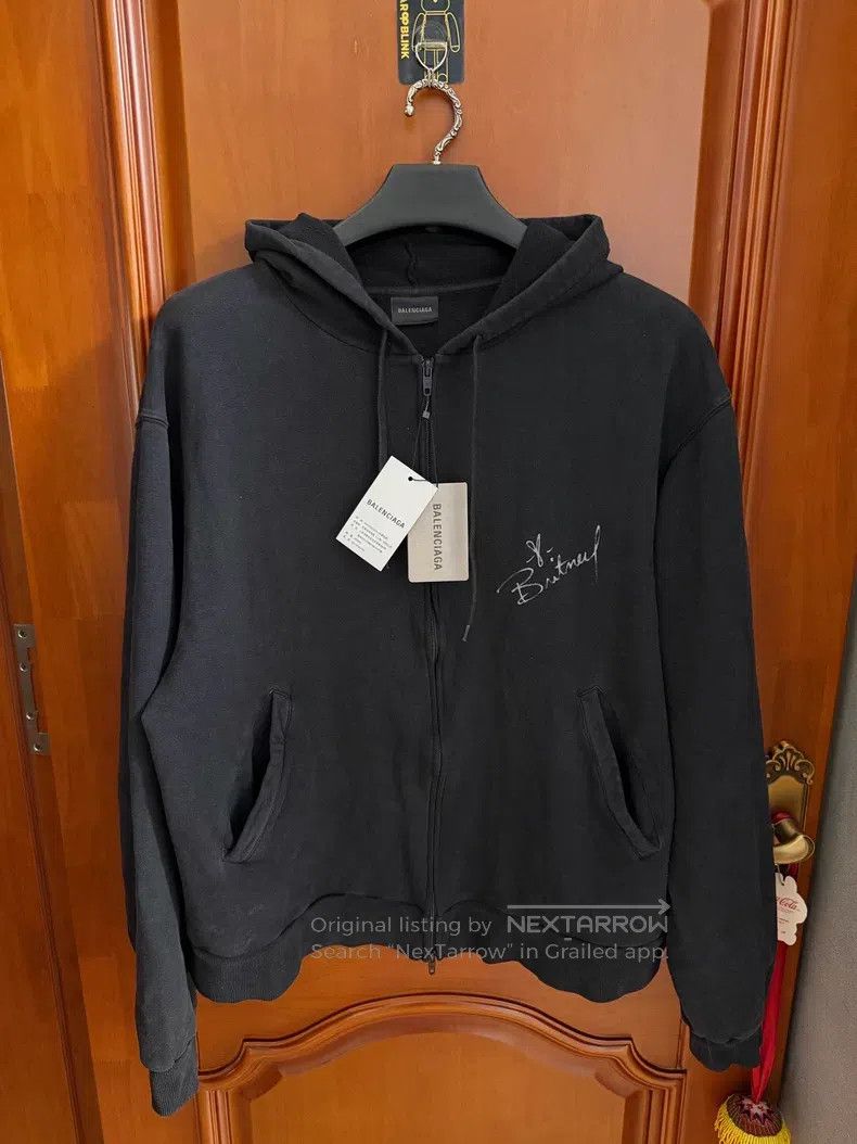 Balenciaga Balenciaga Britney Spears portrait zip-up sweatshirt Size US M / EU 48-50 / 2 - 2 Thumbnail