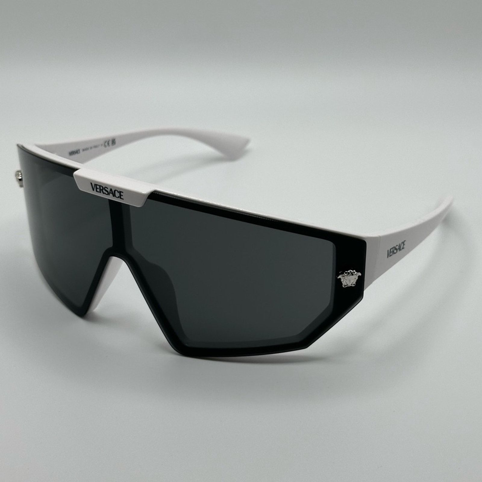 Versace VERSACE VE4461 White Dark Grey with clip on Grey Extra Lens Size ONE SIZE - 7 Thumbnail