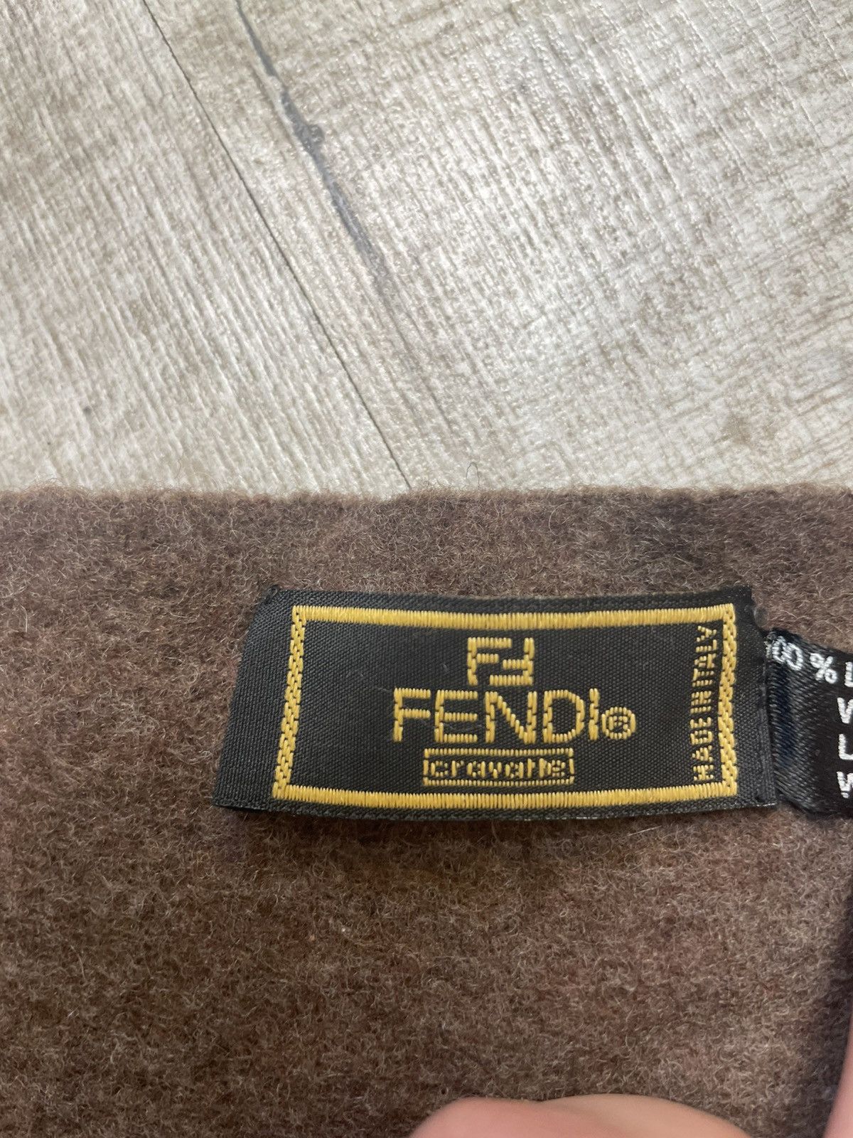 Fendi Vintage Fendi Scarf Logo Wool Size ONE SIZE - 11 Thumbnail