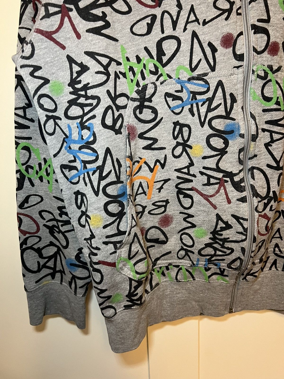 Mecca Vintage Mecca Jeans Co aop graffiti logo full zip-up hoodie Size US XL / EU 56 / 4 - 9 Thumbnail
