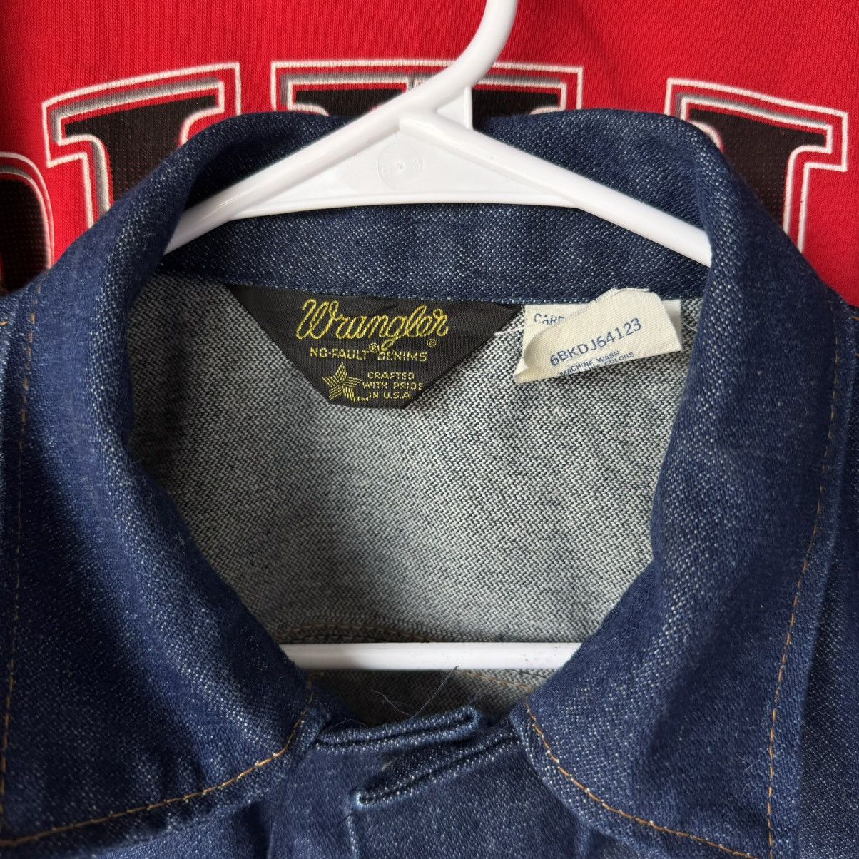 Vintage × Wrangler 74126NV 70s True Vintage Wrangler Navy Denim Trucker Jacket Size US XXS / EU 40 - 3 Thumbnail