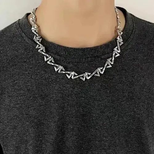 Chain x Jewelry Hip Hop Men Necklace in Silver