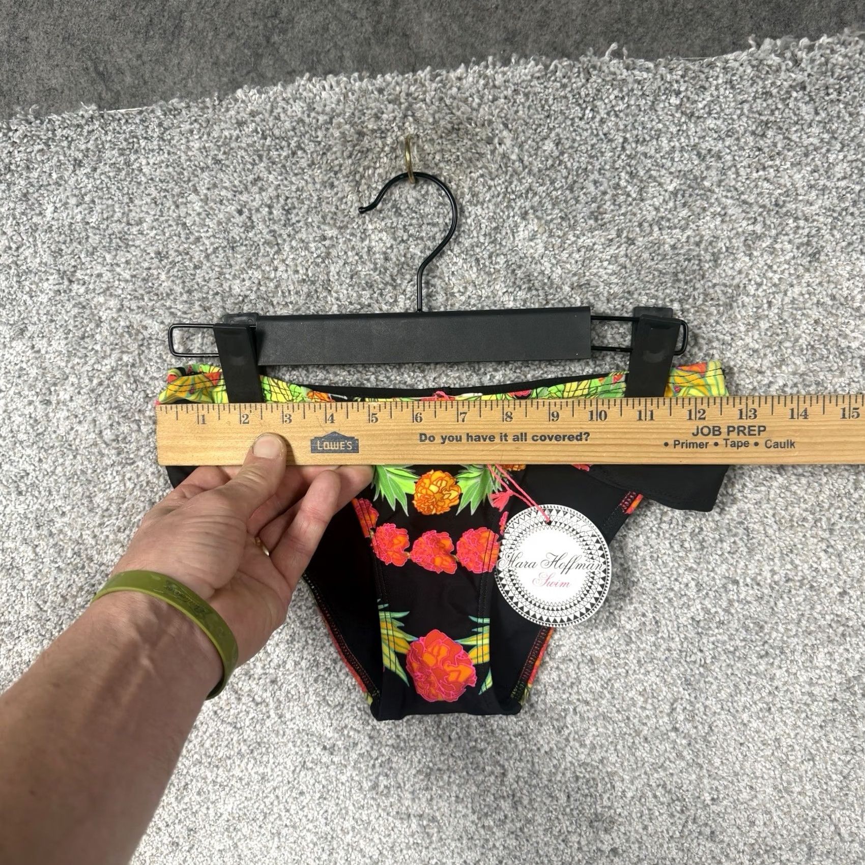 Mara Hoffman Mara Hoffman Bikini Bottom XS Pineapple Botanical Dopamine Indie Whimsigoth Swim Womens Bottom Multicolor Floral Pattern Size 26" / US 2 / IT 38 - 4 Thumbnail
