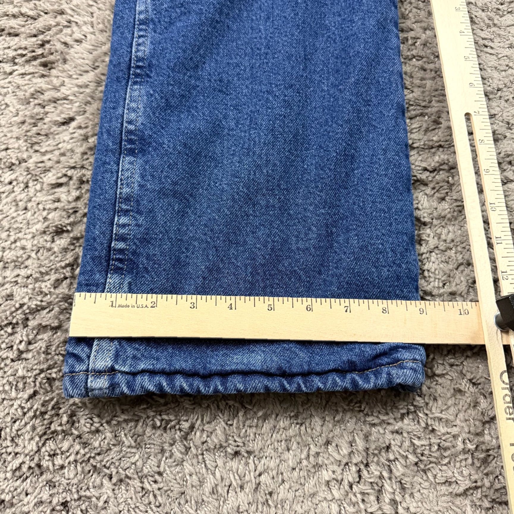 Wrangler Wrangler Jeans Mens 38 Blue Straight Leg Fleece Lined Outdoors Warmth Workwear Size US 38 / EU 54 - 6 Thumbnail