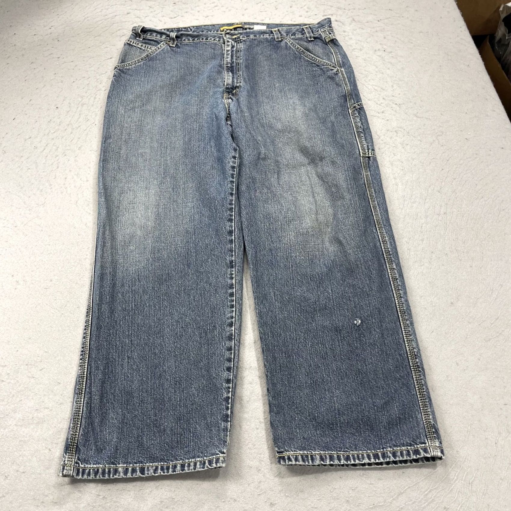 Vintage VINTAGE Levis Silvertab Jeans Mens 38x30 Relaxed Wide Baggy Carpenter Skate Y2K Jeans Mens 38x30 Blue Cotton Baggy 90s Grunge USA Mens Size US 38 / EU 54 - 2 Thumbnail