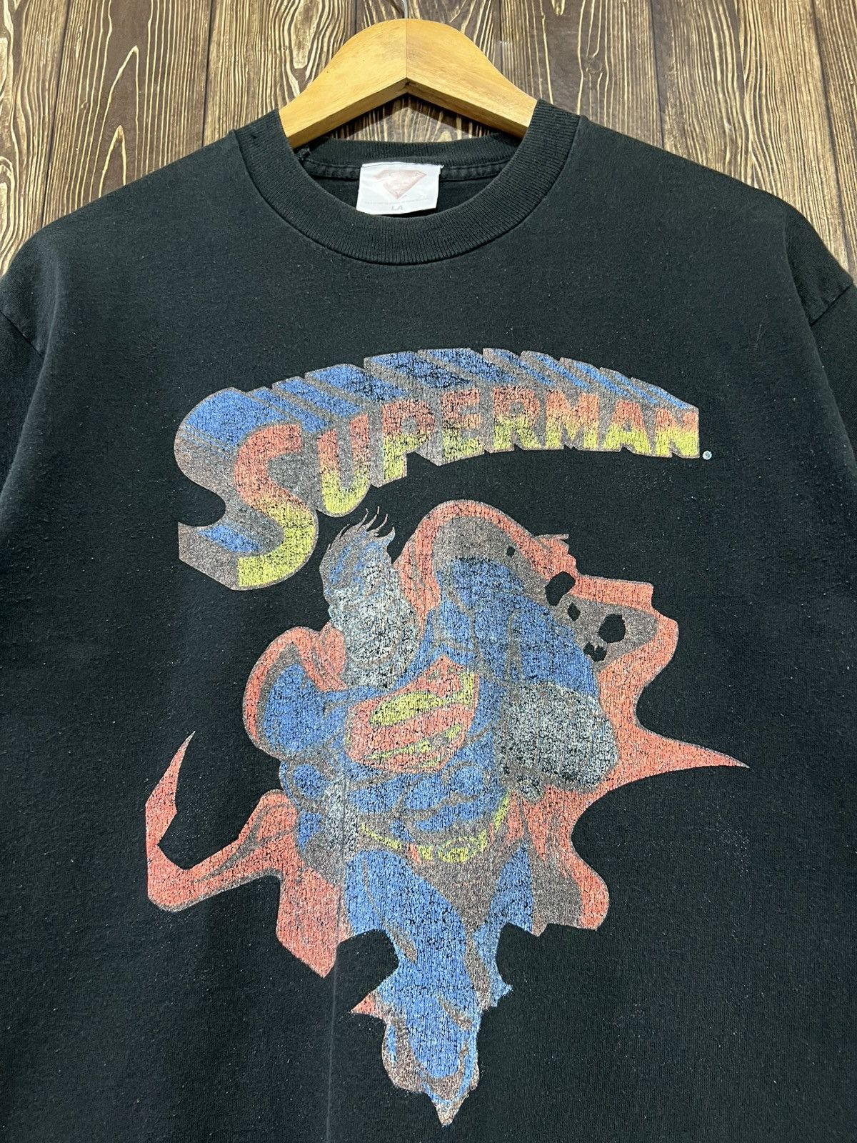 Vintage Vintage 90s Superman Movie Promo Tshirt Size US M / EU 48-50 / 2 - 2 Thumbnail