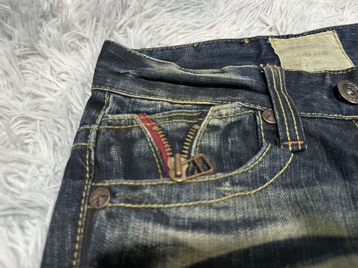 Tornado Mart 🔥Sick Y2K Lolita Exotic Vintage Denim Mud Wash Flared Zipper Size US 28 / EU 44 - 12 Thumbnail