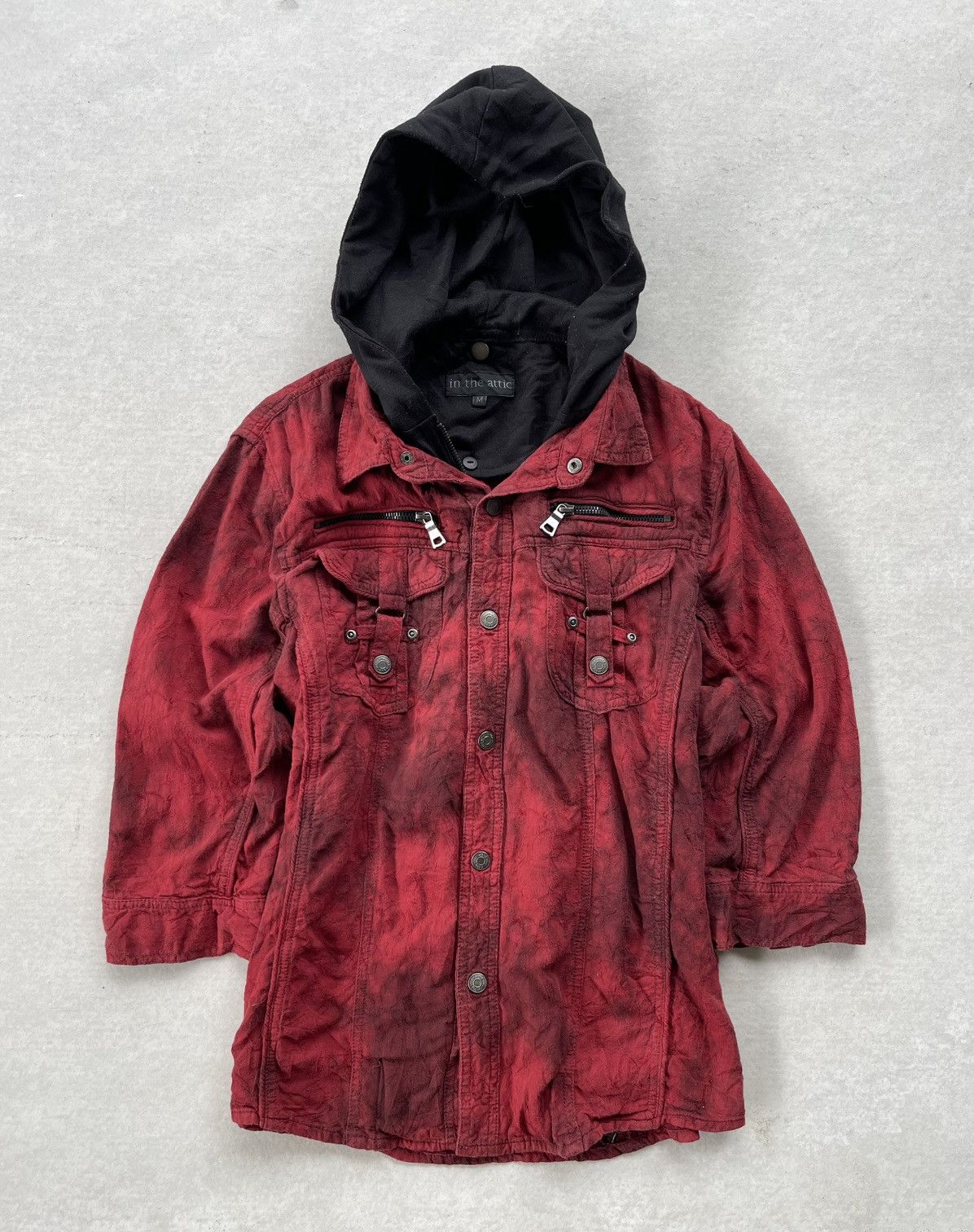 In The Attic 🔥RARE🔥 In The Attic Men's Removable-Hood Shirt/Jacket LGB Size US M / EU 48-50 / 2 - 2 Thumbnail