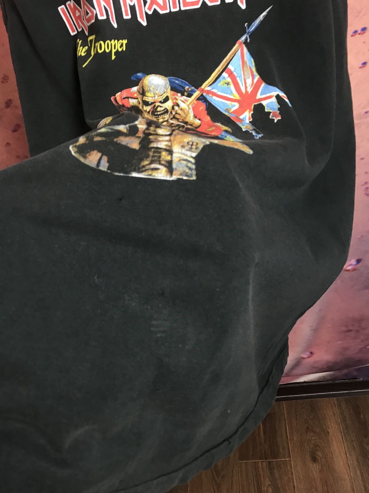 Band Tees Vintage 90s Iron maiden The Trooper band rock tee Size US L / EU 52-54 / 3 - 5 Thumbnail