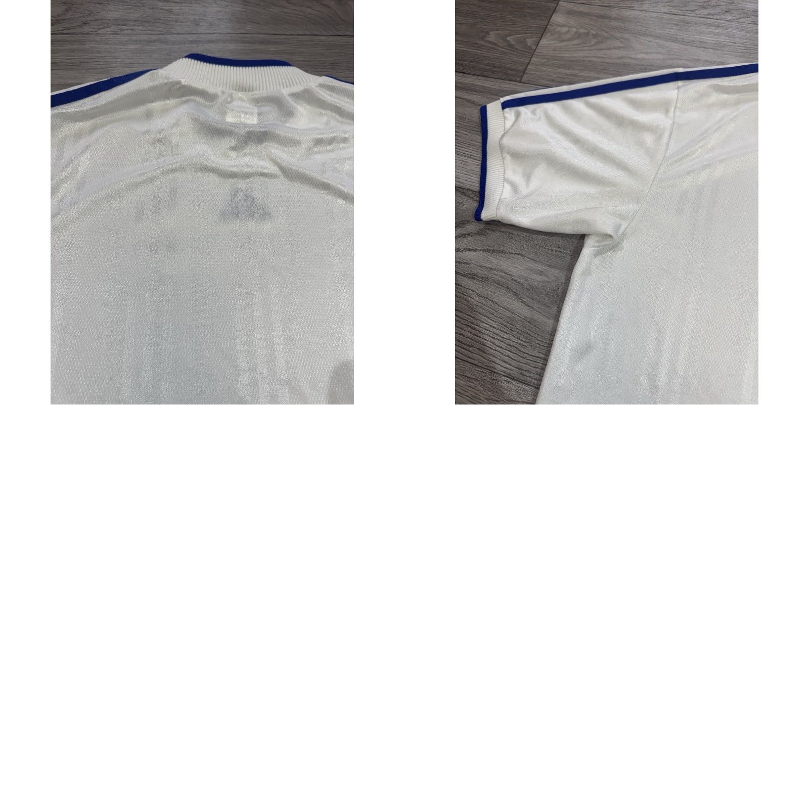 Nike VINTAGE Adidas Template 2000’s White Blue Football Jersey Soccer Shirt L Mens Size US L / EU 52-54 / 3 - 9 Thumbnail
