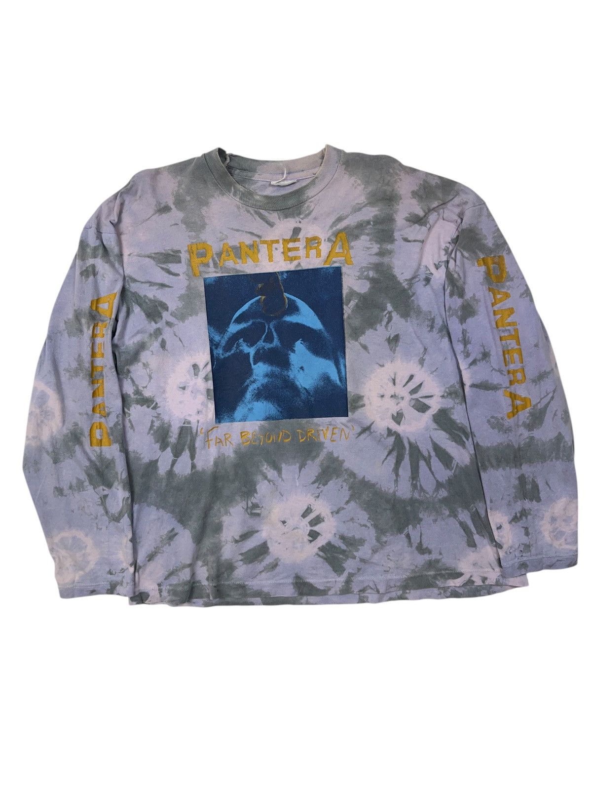 Band Tees Vintage 90s Pantera Far Beyond Driven Tie Dye Long Sleeve T Size US XL / EU 56 / 4 - 11 Thumbnail