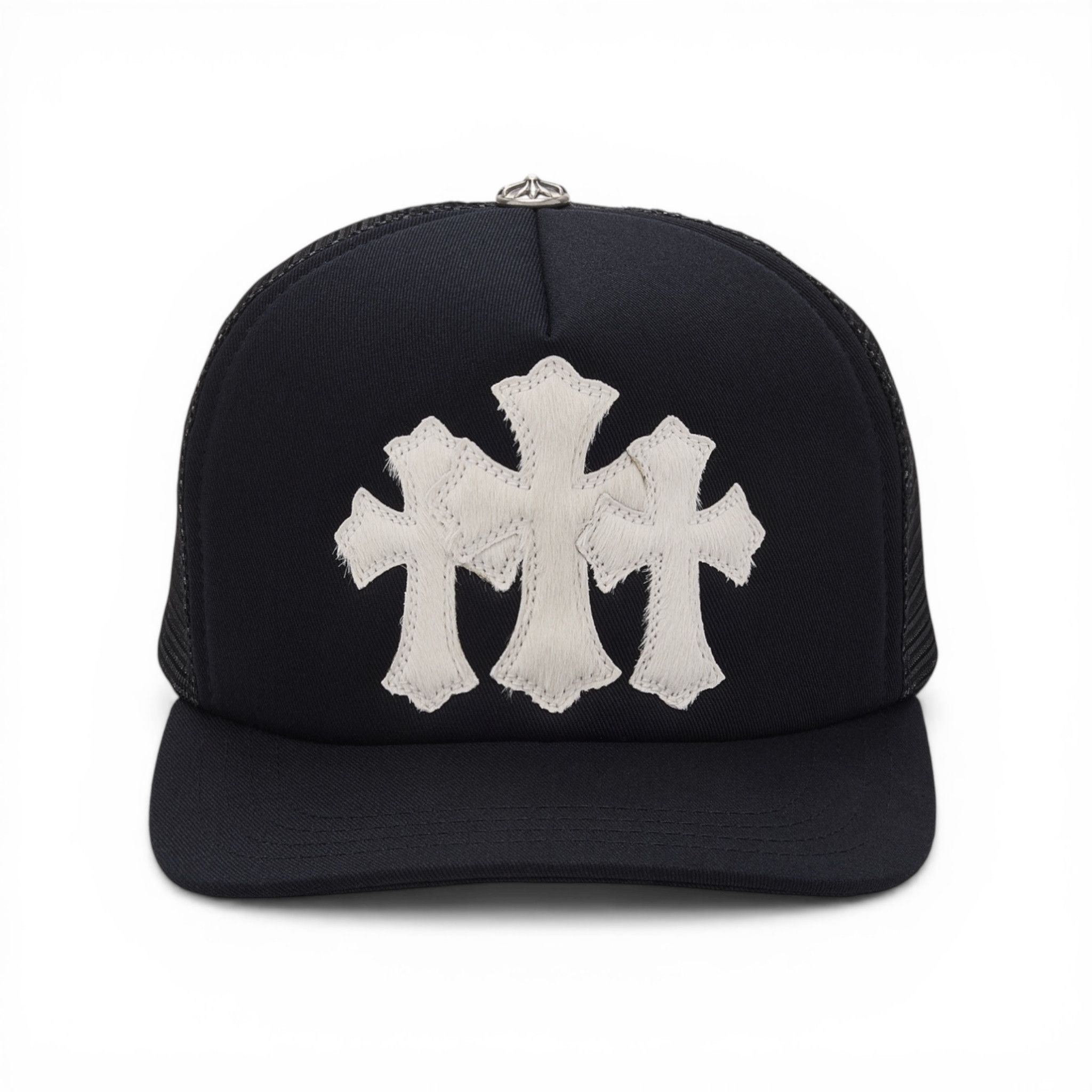 Chrome Hearts Chrome hearts BLACK multi cemetery trucker hat king