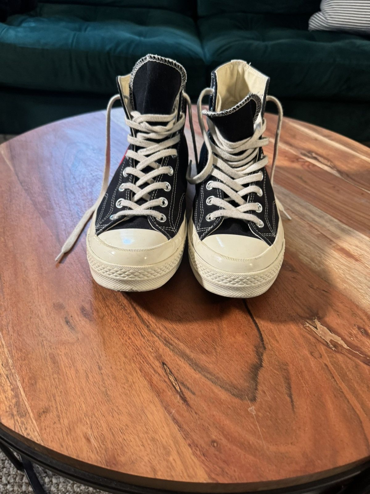 Comme des Garcons PLAY × Converse Converse Chuck 70 x Comme Des Garçons PLAY in Black Size US 9 / EU 42 - 3 Thumbnail