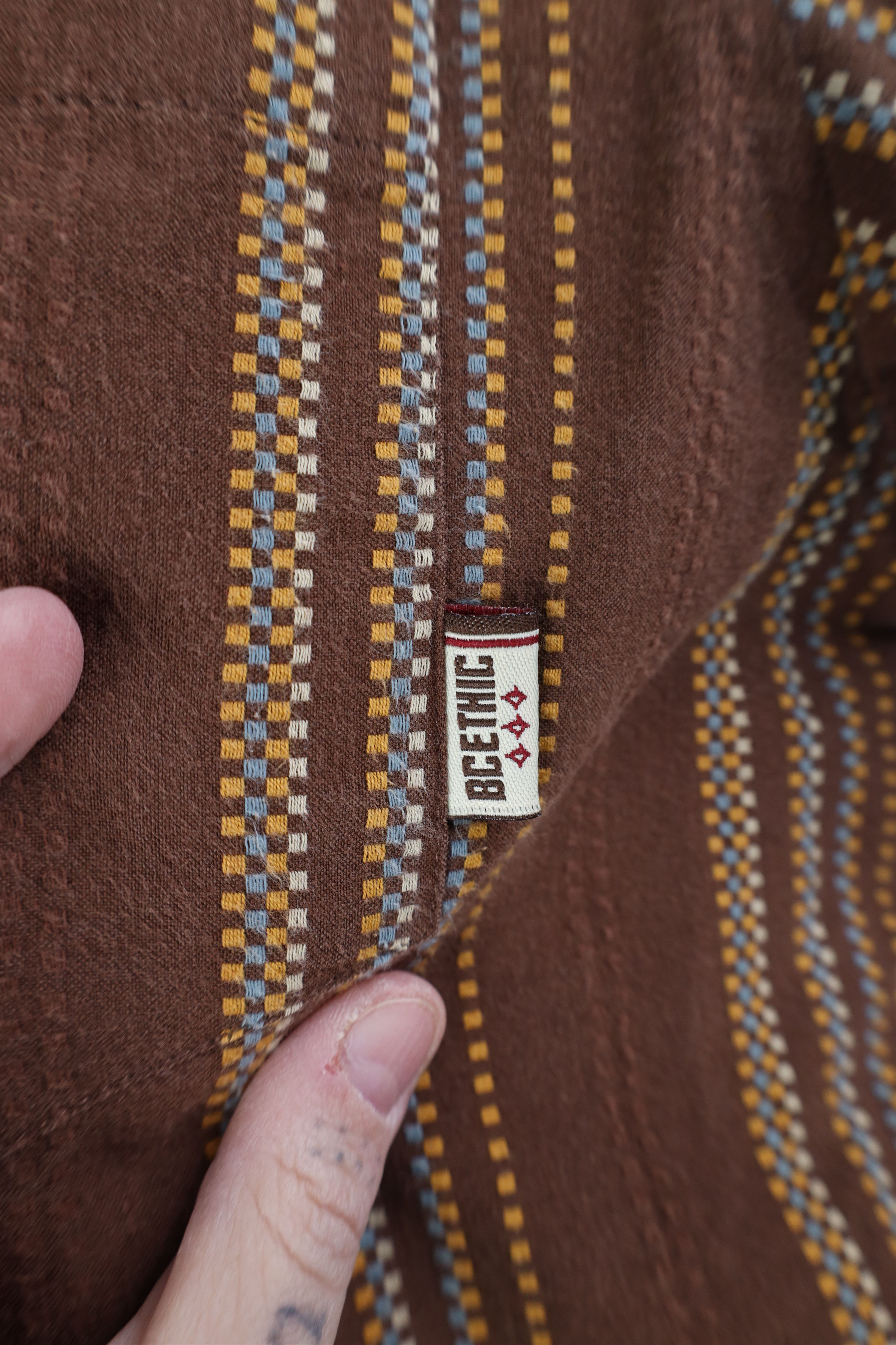 Vintage Vintage 90s Y2K Streetwear Striped Button Shirt Size US M / EU 48-50 / 2 - 4 Thumbnail