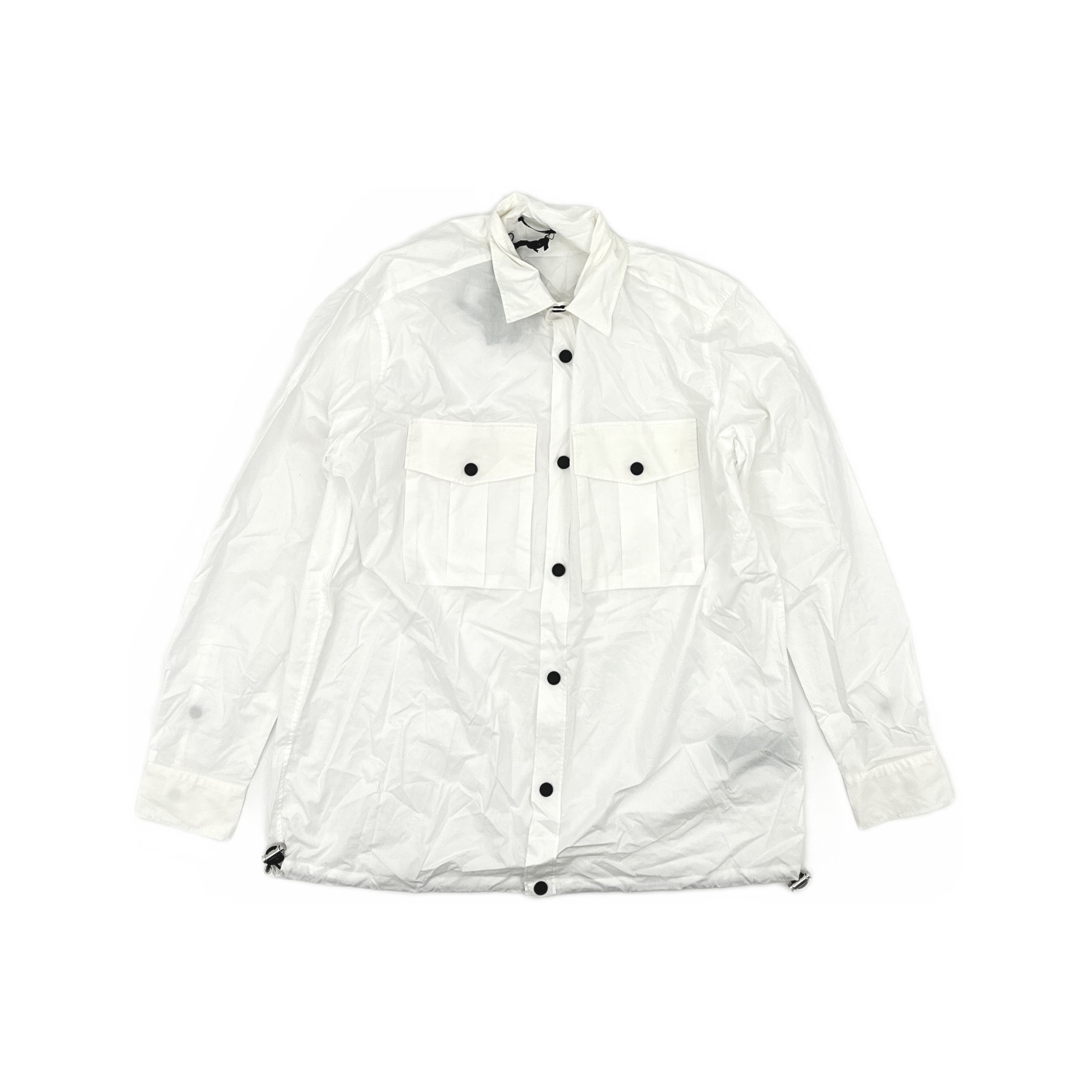 Balmain Balmain Logo Print Button Up Shirt Size 48 Size US M / EU 48-50 / 2 - 1 Thumbnail