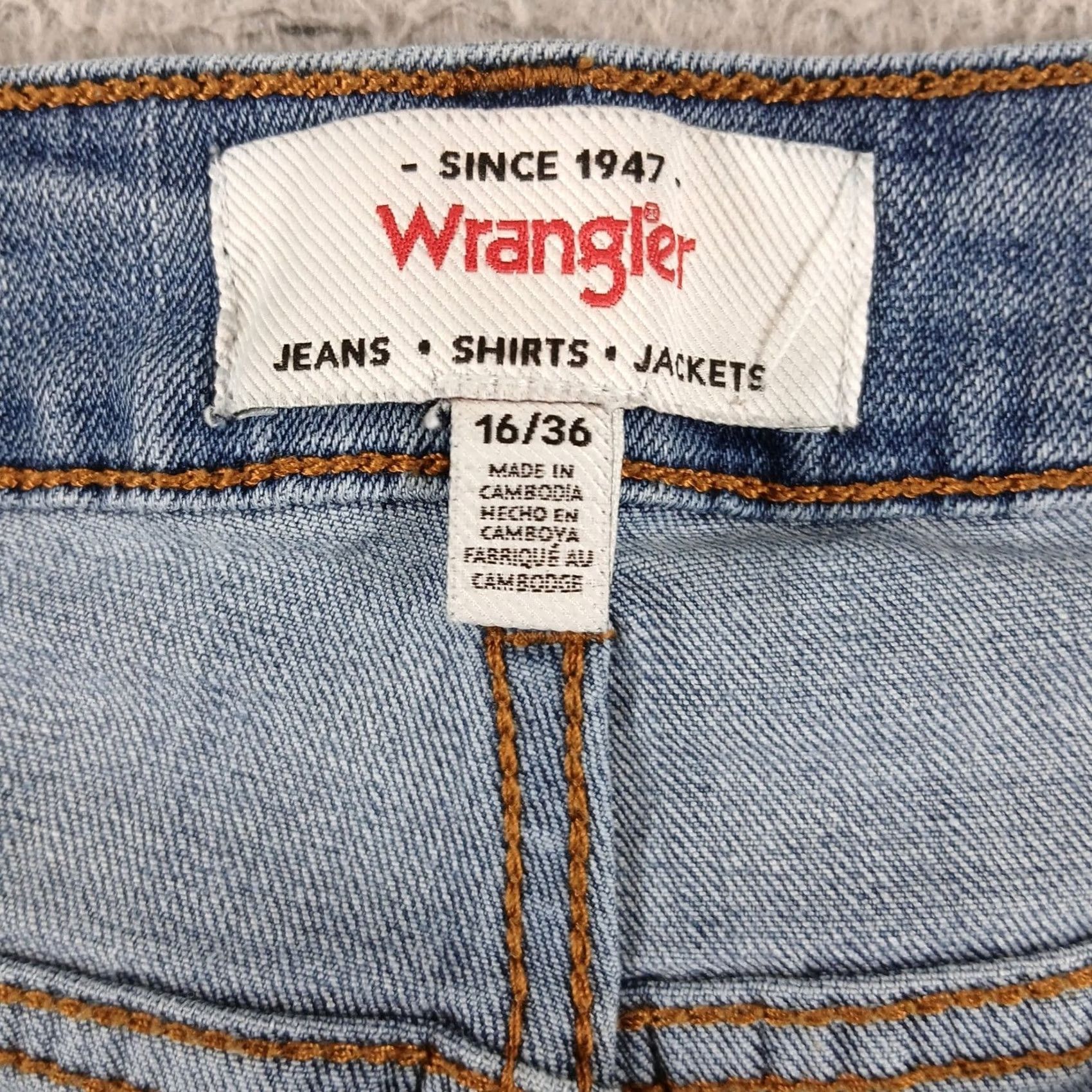 Wrangler Wrangler High Rise Bootcut Jeans Size 16/36 Light Wash Denim Size 38" / US 16 / IT 52 - 4 Thumbnail
