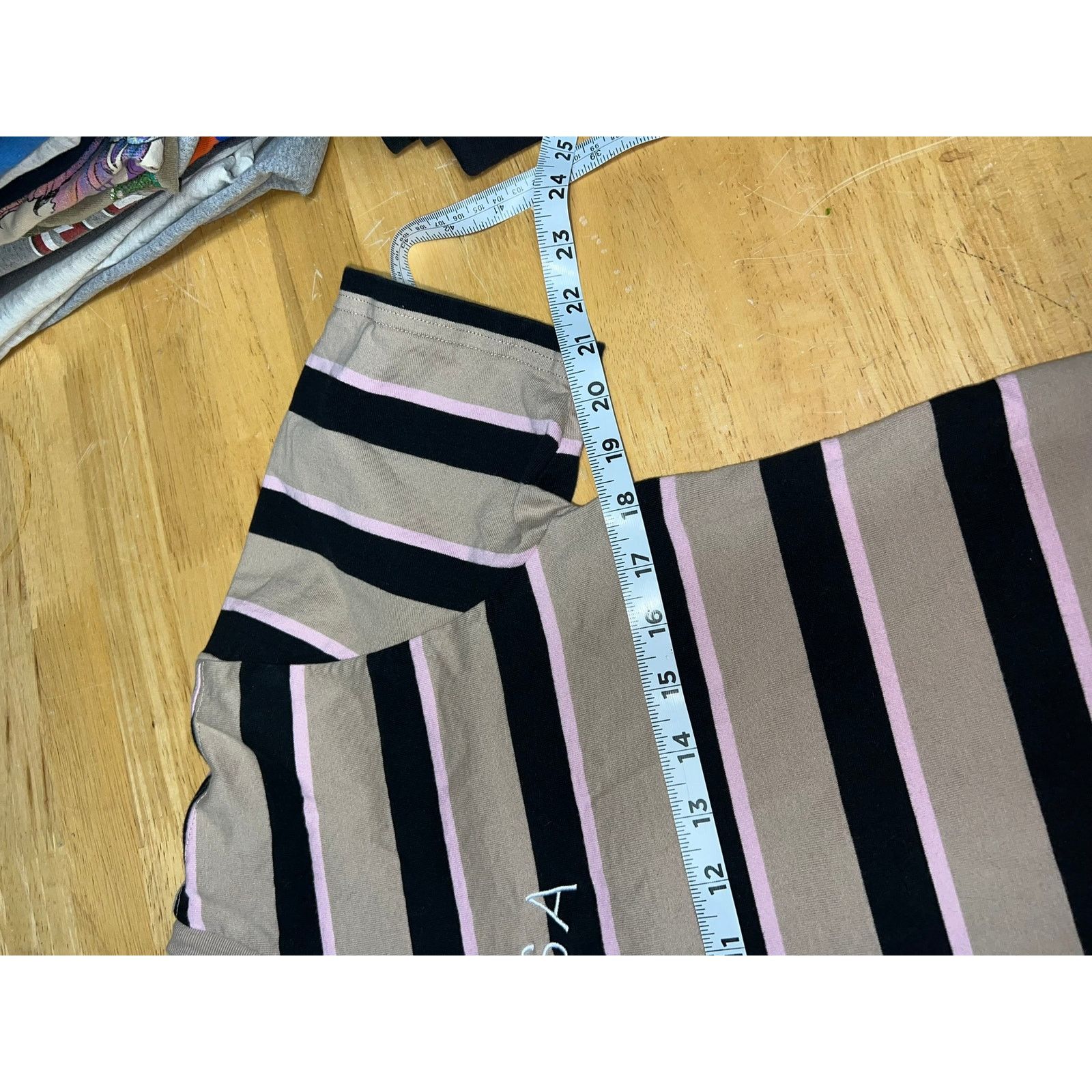 Huf HUF Shirt Brown Black Pink Striped HUF USA Mens Small Size US S / EU 44-46 / 1 - 9 Thumbnail