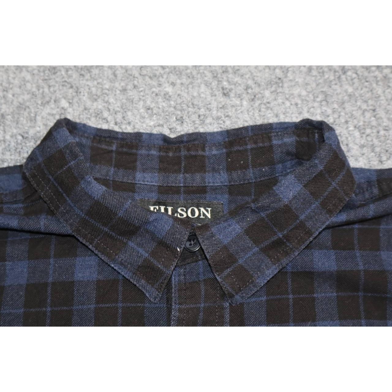 Filson Filson Flannel Work Shirt Blue and Black Plaid Size XL Size US XL / EU 56 / 4 - 4 Thumbnail