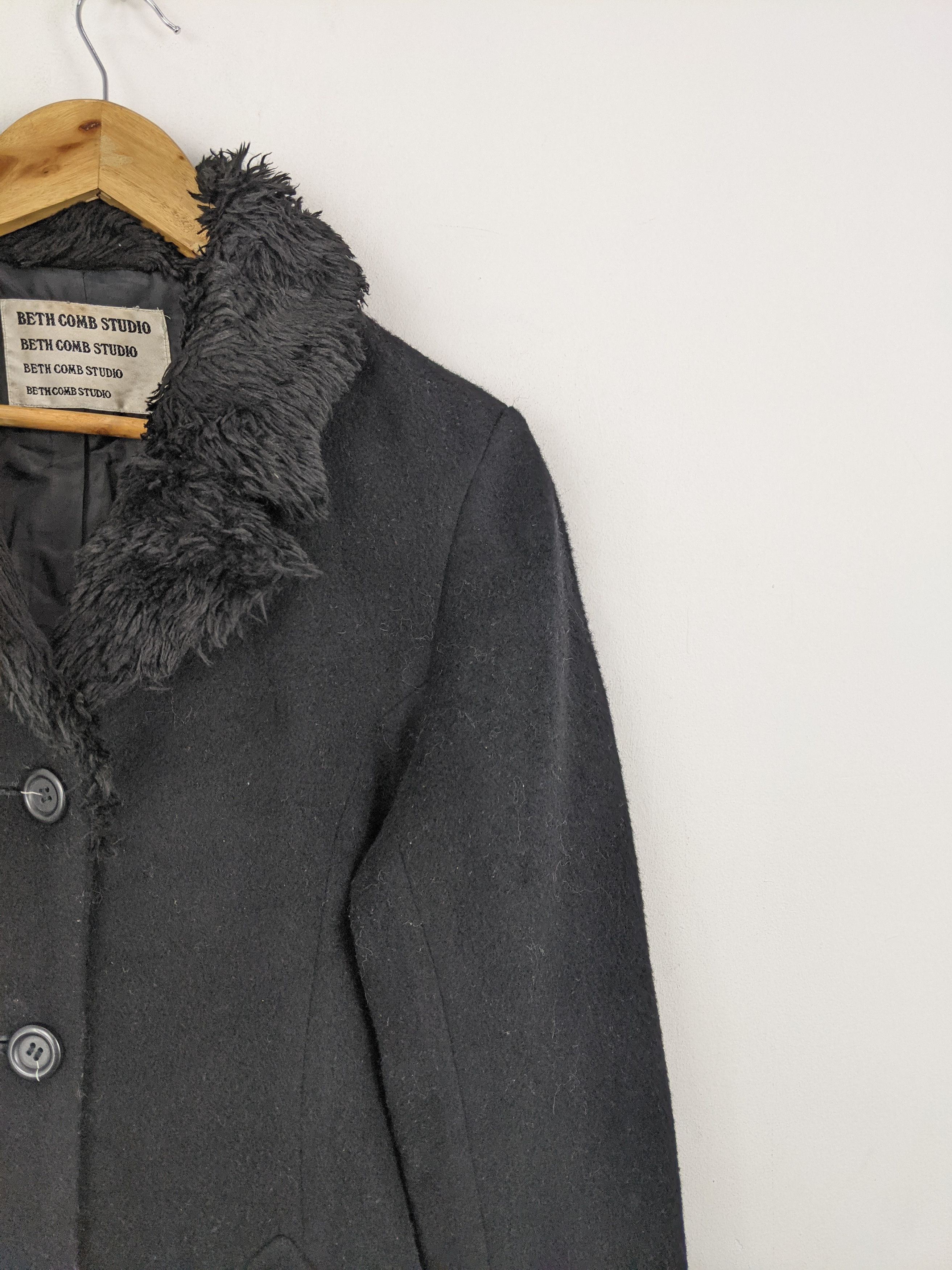If Six Was Nine × Japanese Brand Vintage Beth Comb Studio Sherpa Cashmere Wool Jacket Size US S / EU 44-46 / 1 - 9 Thumbnail