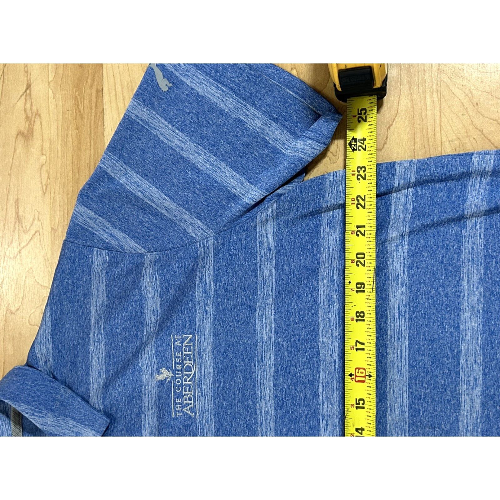 Puma PUMA Golf Polo DryCell Blue Short Sleeve Golf Shirt Mens XL Polo Shirt Short Sleeve Striped Blue Golf Mens XL Size US XL / EU 56 / 4 - 4 Thumbnail