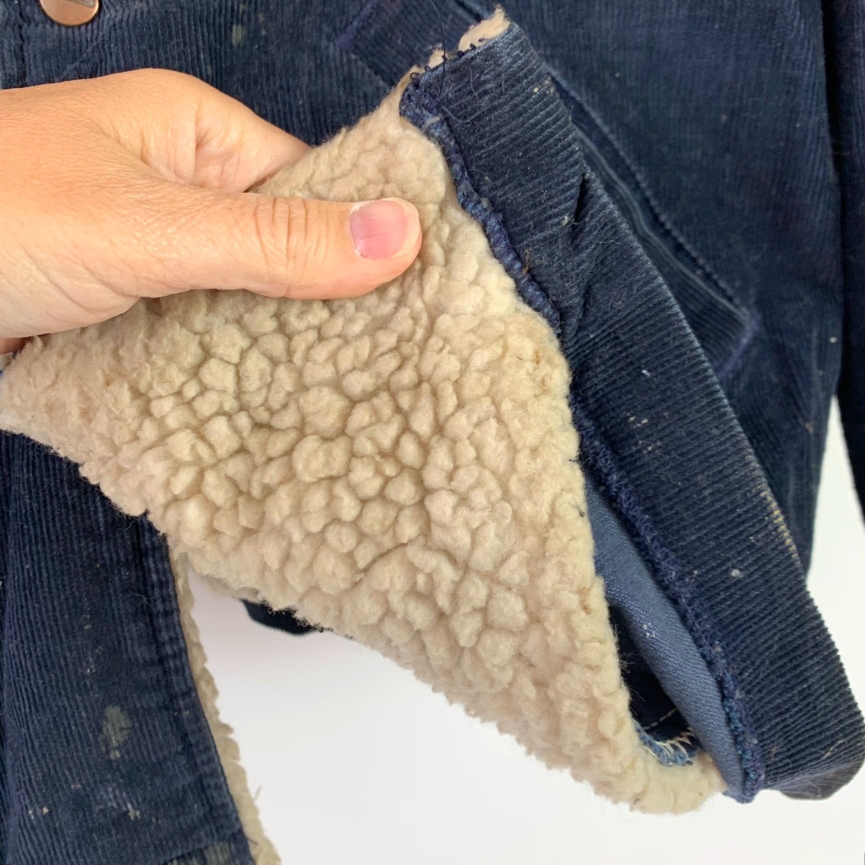 Vintage VINTAGE Maverick Ranch Coat Corduroy Sherpa Blue Mens Large 3JL57NV Size US L / EU 52-54 / 3 - 6 Thumbnail