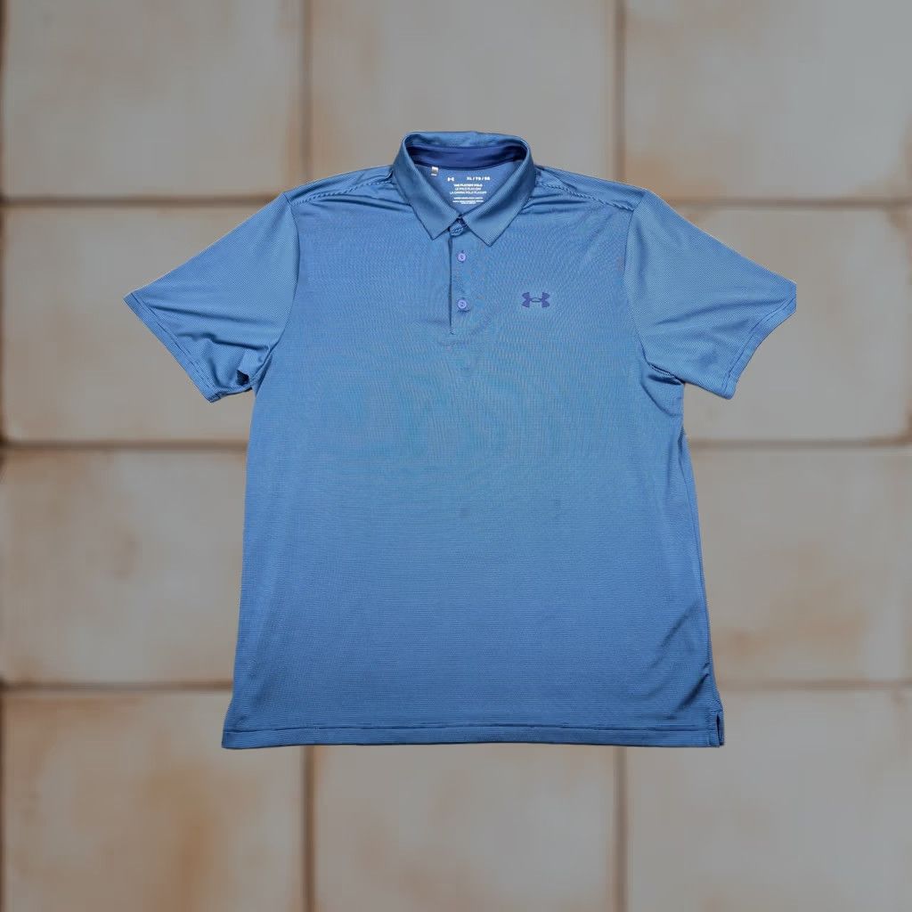 Under Armour Under Armour Polo Shirt Mens XL Blue The Playoff Golf Performance Loose Fit Size US XL / EU 56 / 4 - 1 Thumbnail