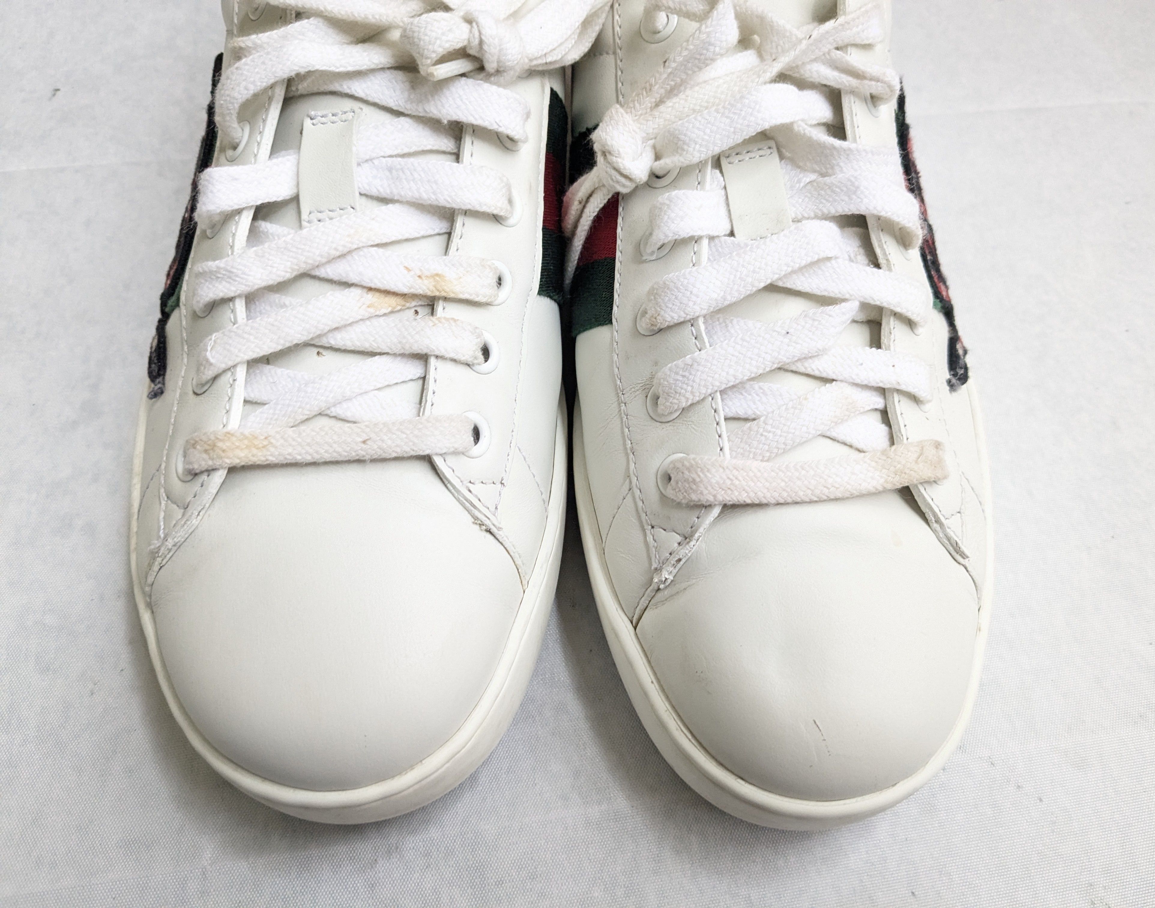 Gucci Gucci Ace Sneakers Snake White 10.5 Low Tops Leather Size US 10.5 / EU 43-44 - 4 Thumbnail