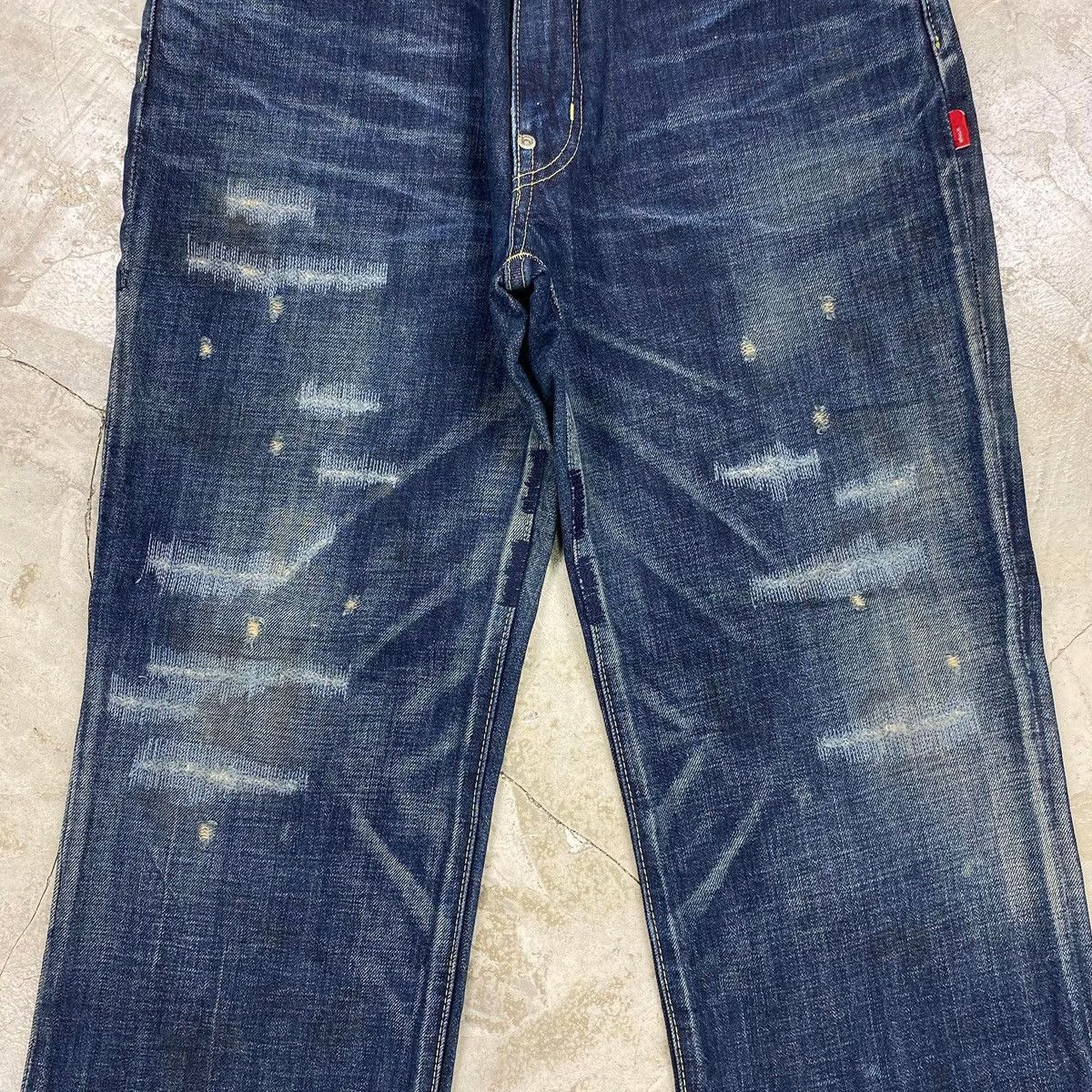 Wtaps SS2013 Look Book ‘PHILOSOPHY’ Blues Trash Denim Pants Size US 32 / EU 48 - 4 Thumbnail