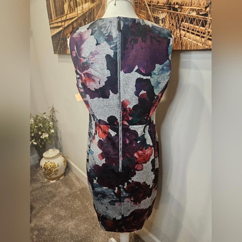 Calvin Klein Stunning Floral-Print Sheath Dress - Elegant and Versatile Size XL / US 12-14 / IT 48-50 - 10 Thumbnail