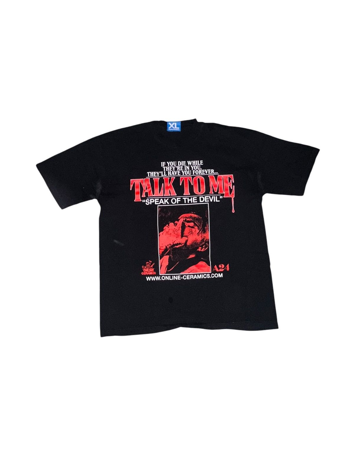 A24 × Online Ceramics Talk To Me Tシャツ M Online Ceramics x Talk To Me 91 Seconds Long Sleeve – A24 Shop