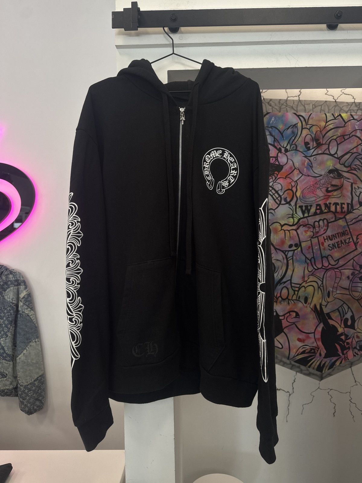 Chrome Hearts Chrome Hearts Fuck You Horseshoe Floral Cross