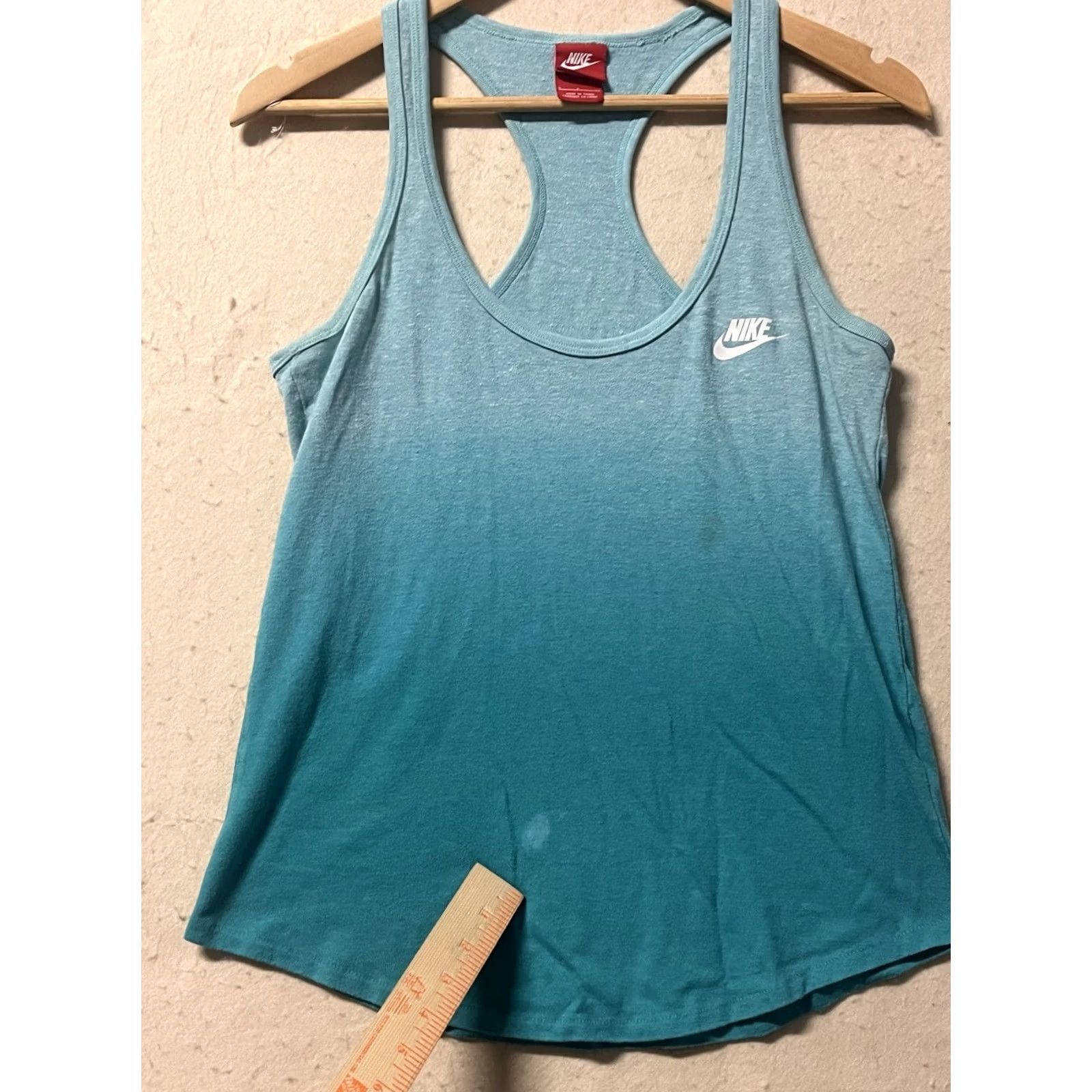 Nike Nike Women Tank Top Racerback Sleeveless Blue Green Small Nike Just Do It Activewear Shirt Women Sleeveless Tank with Scoop Neck Pullover Classic Fit Size S / US 4 / IT 40 - 6 Thumbnail
