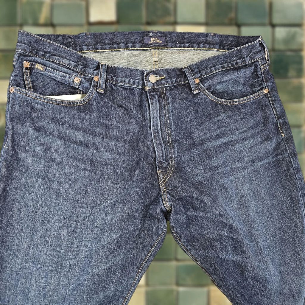 Polo Ralph Lauren Polo Ralph Lauren Jeans Mens 40x28 Hampton Relaxed Straight Denim Size US L / EU 52-54 / 3 - 1 Thumbnail