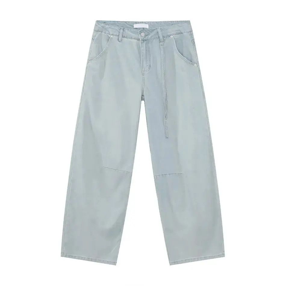 Japanese Brand Retro loose straight leg high street jeans Size US 32 / EU 48 - 5 Thumbnail