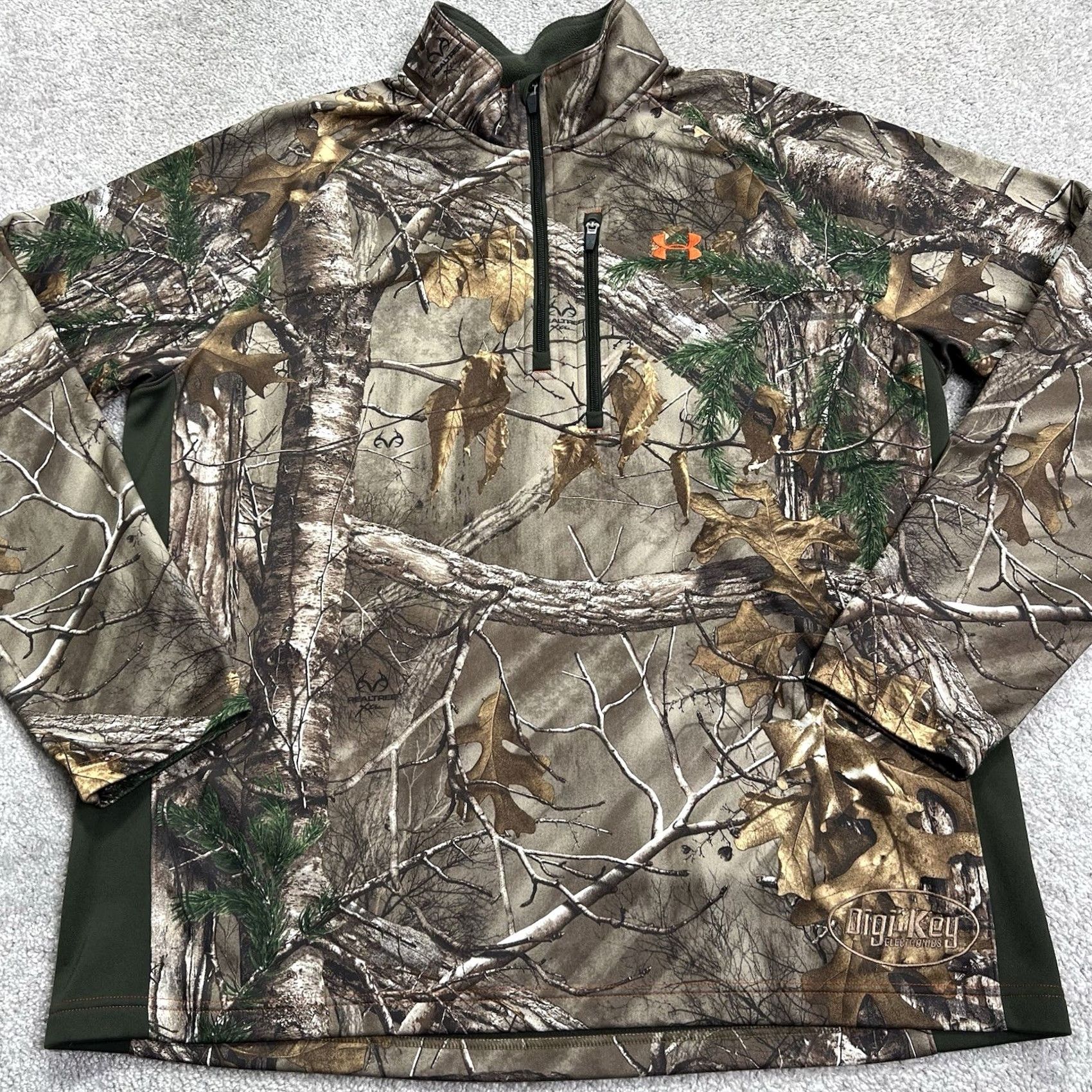 Under Armour Under Armour Camouflage 1/4 Zip Sweatshirt Men 2XL Pullover ColdGear Digi Key Electronics Embroidered Lower Front Size US XXL / EU 58 / 5 - 2 Thumbnail